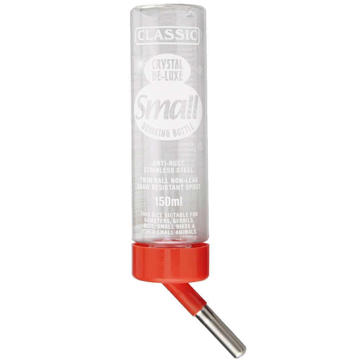 Kerbl Nager Trinkflasche CLASSIC DE LUXE mit Doppelkugeltechnik