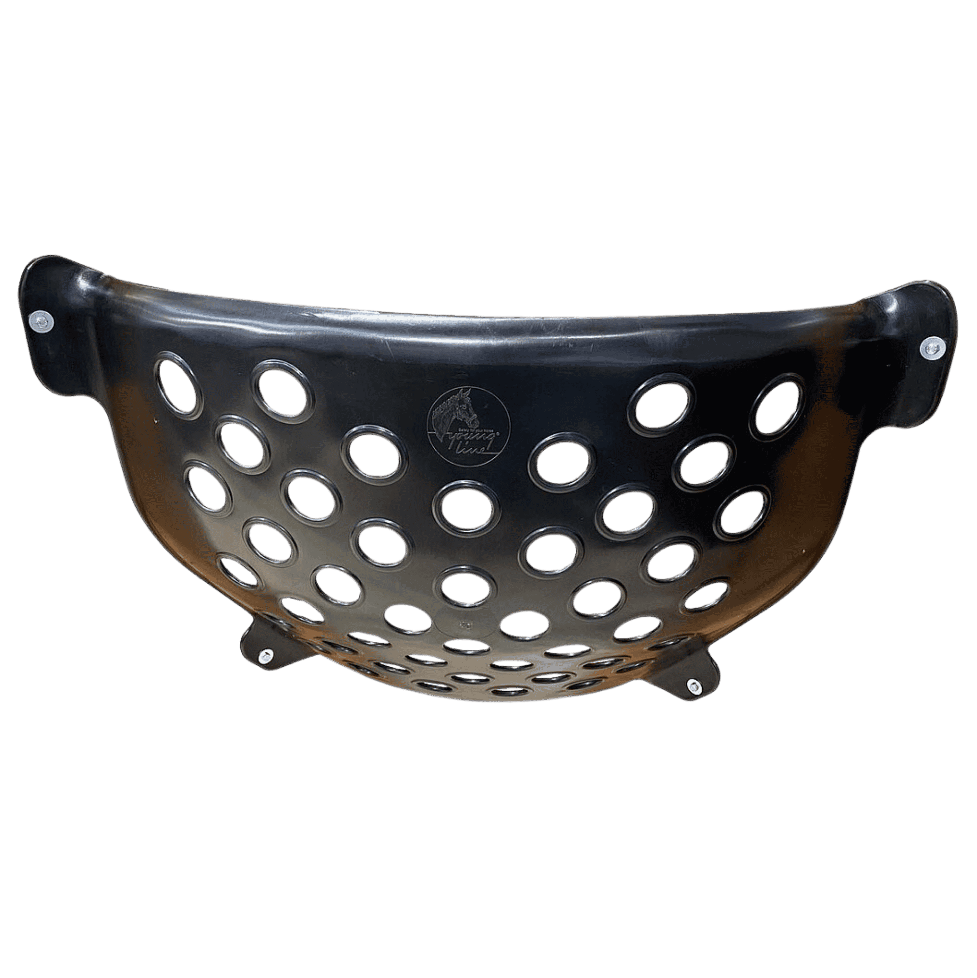 Helm, Gesichtsschutz, Lochmuster, Metall, Schwarz