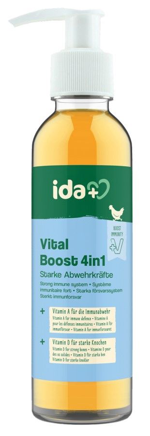 IdaPlus VitalBoost Concentrat Vitaminic 4în1 pentru Păsări 200 ml