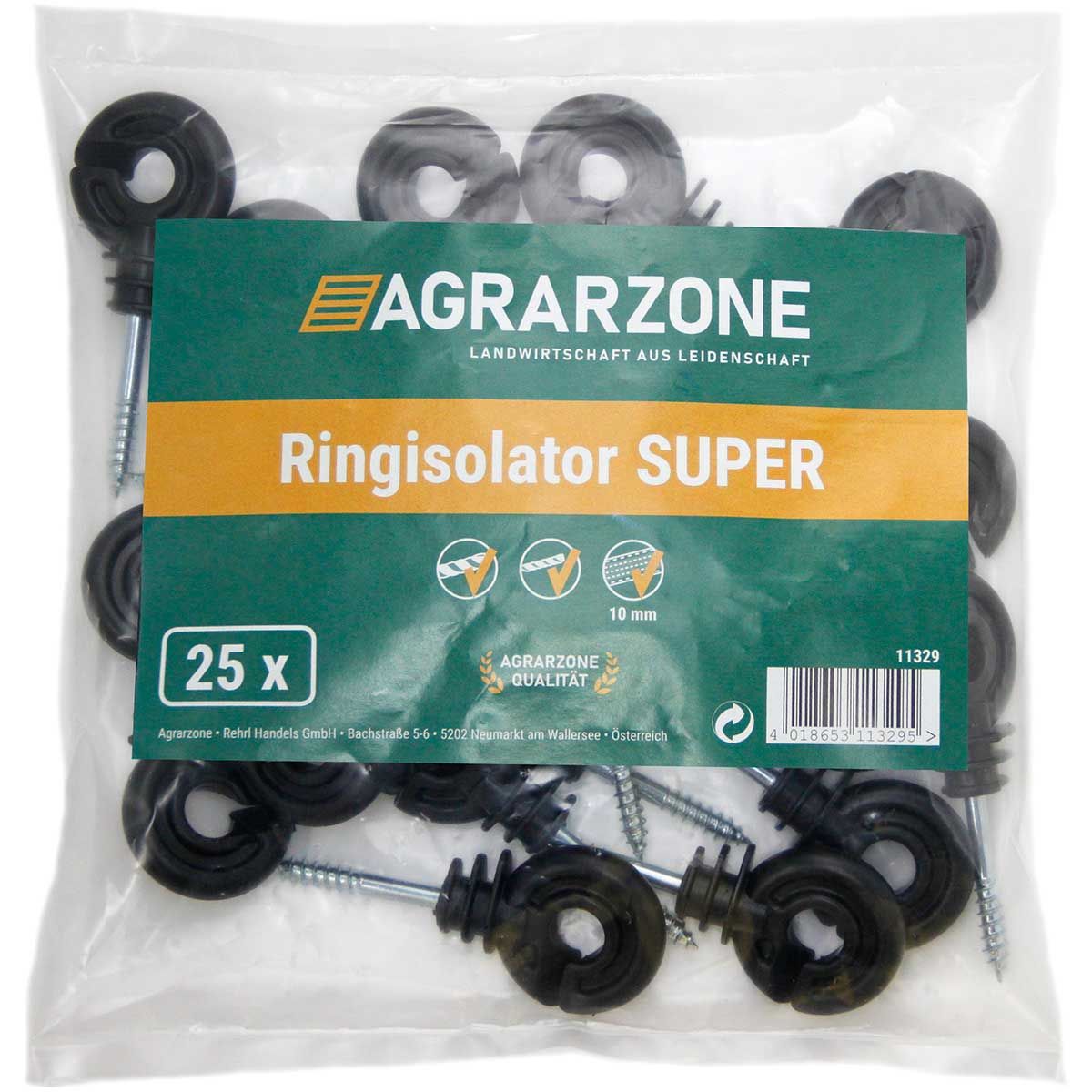 500x Isolatore ad anello con supporto filettato corto, confezione