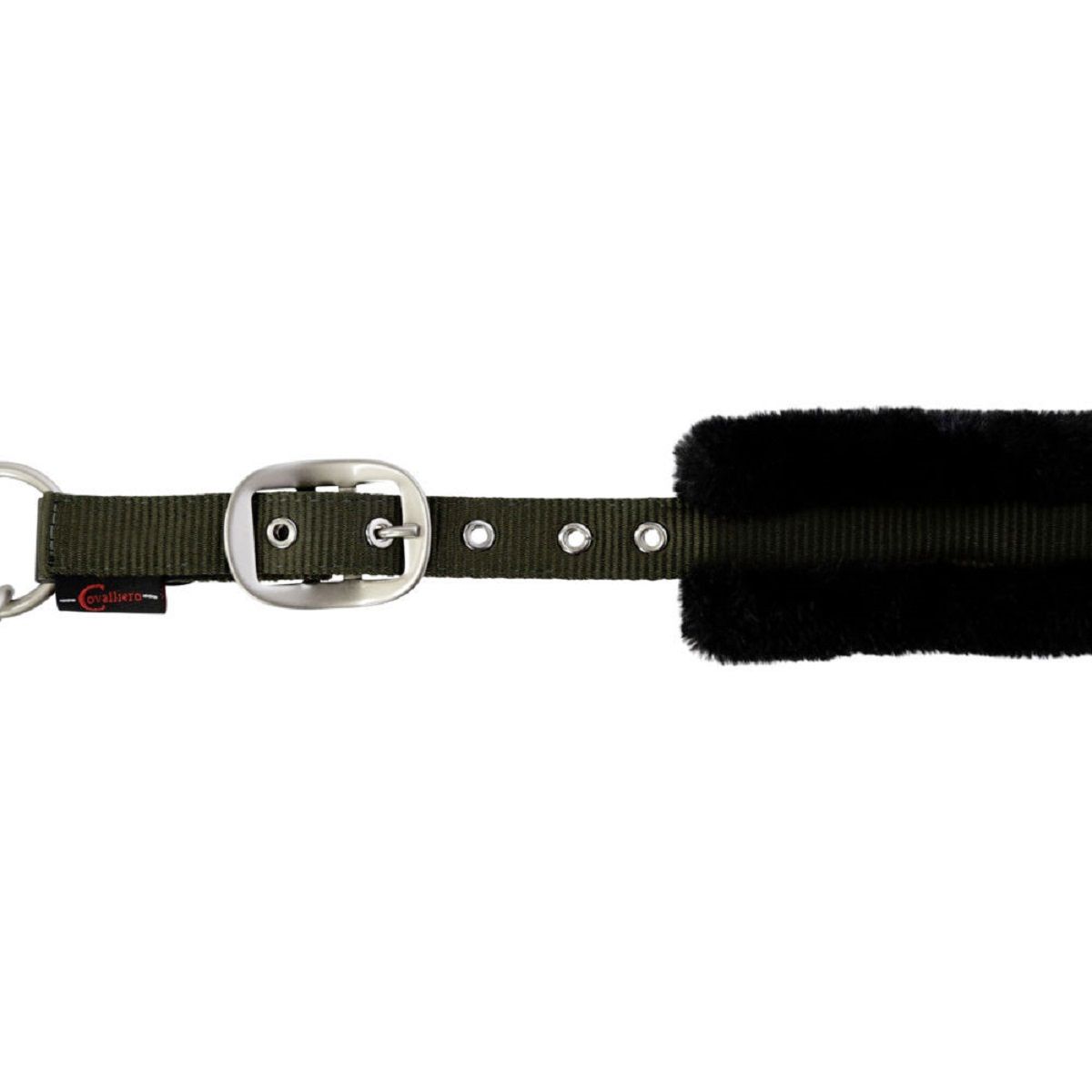 Covalliero Cordano kötőfék olívazöld, állítható, karabinerhoroggal, Pony