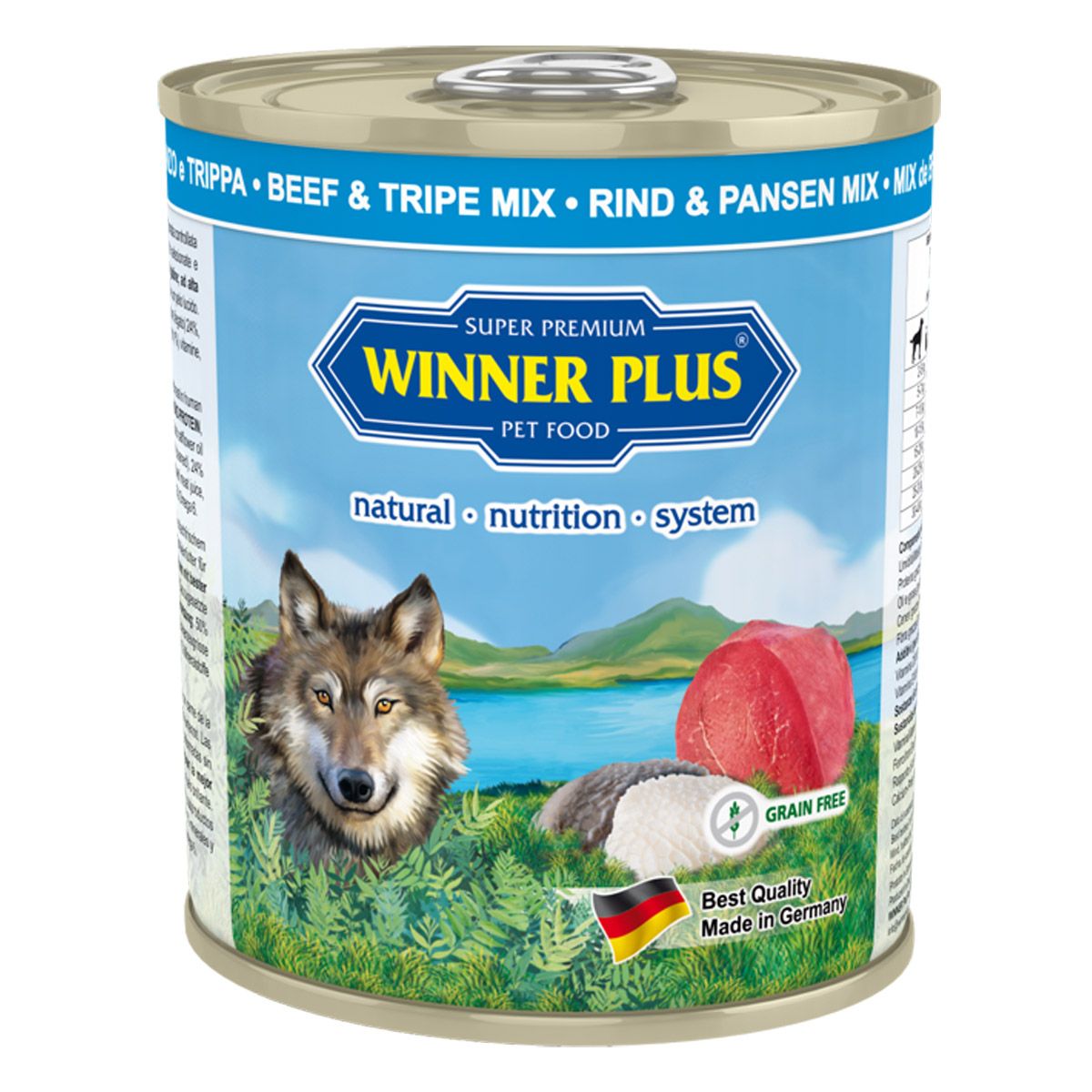 Winner Plus Super Premium Pur Bœuf & Panse Mix 6 x 800 gr