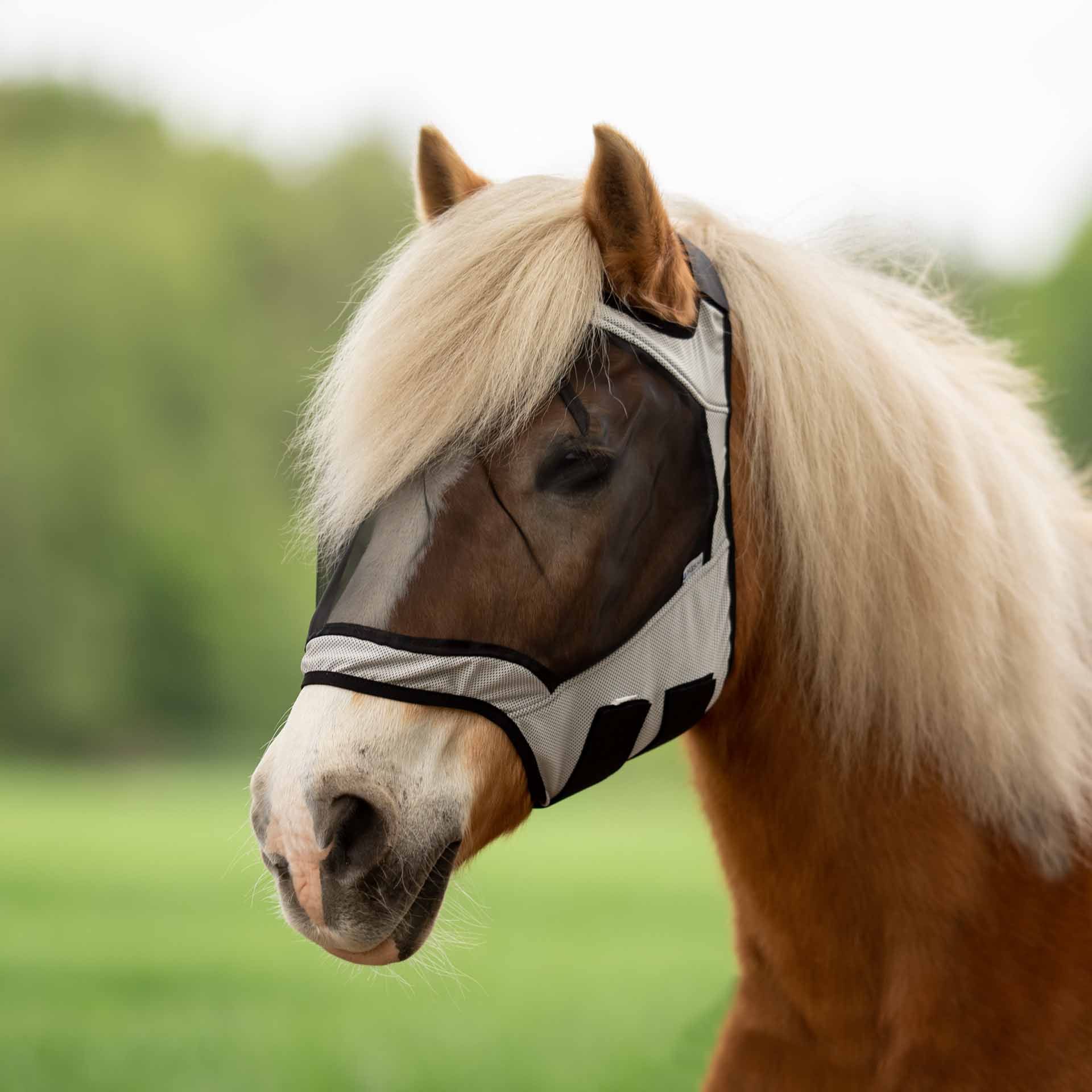 BUSSE Flugmask FLY GUARD FREE Shetty ljusgrå