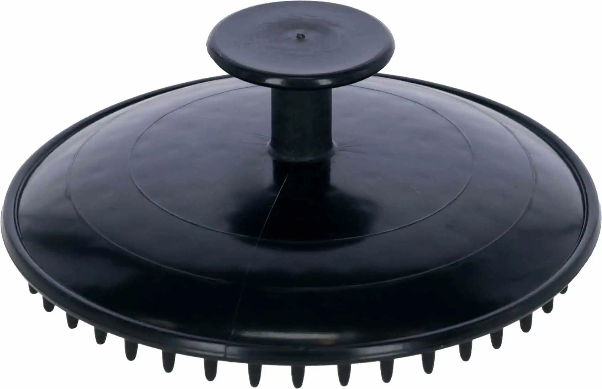 Rubber studded harrow, black