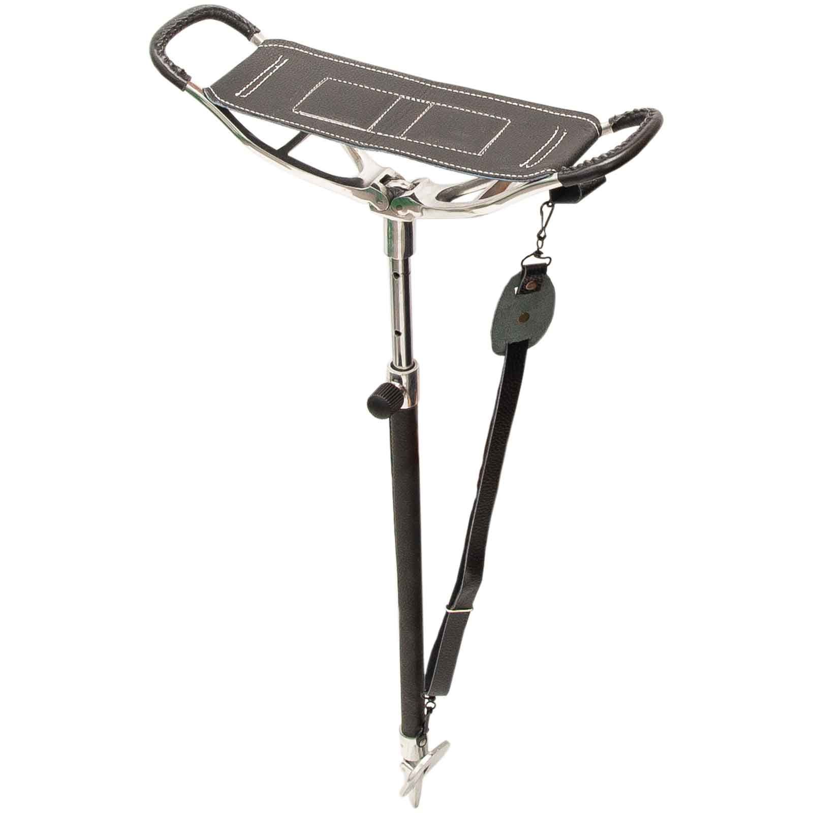 Sgabello Da Caccia A Tre Gambe - Con Piedi In Metallo, Marrone Chiaro, Per Appostamenti E Outdoor - Foto 8