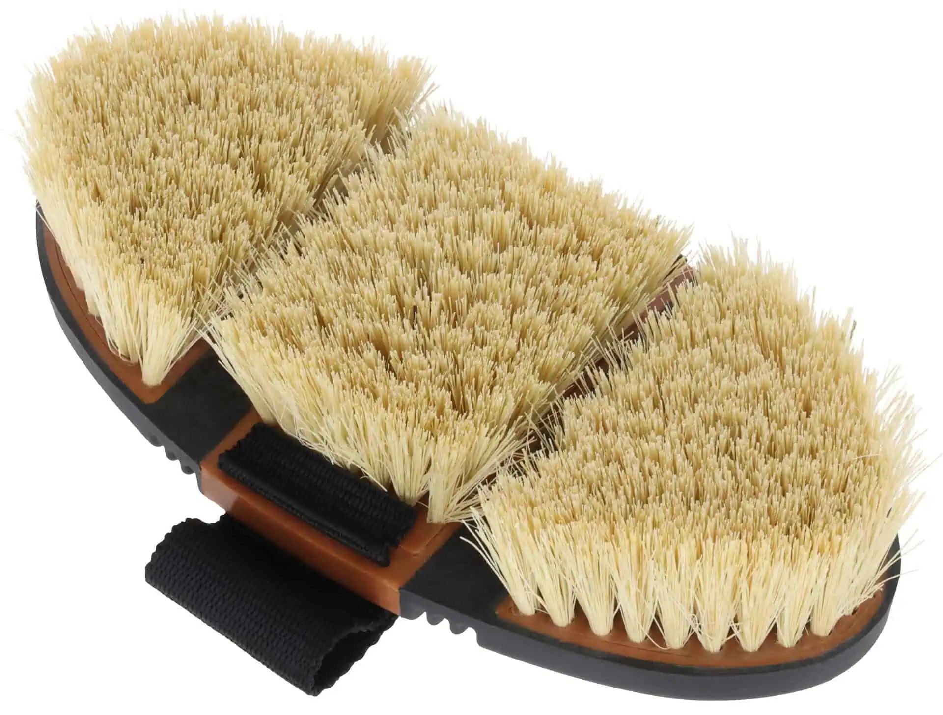 Covalliero Horse Brush Flex NaturBristles 2K, flexible back, front view