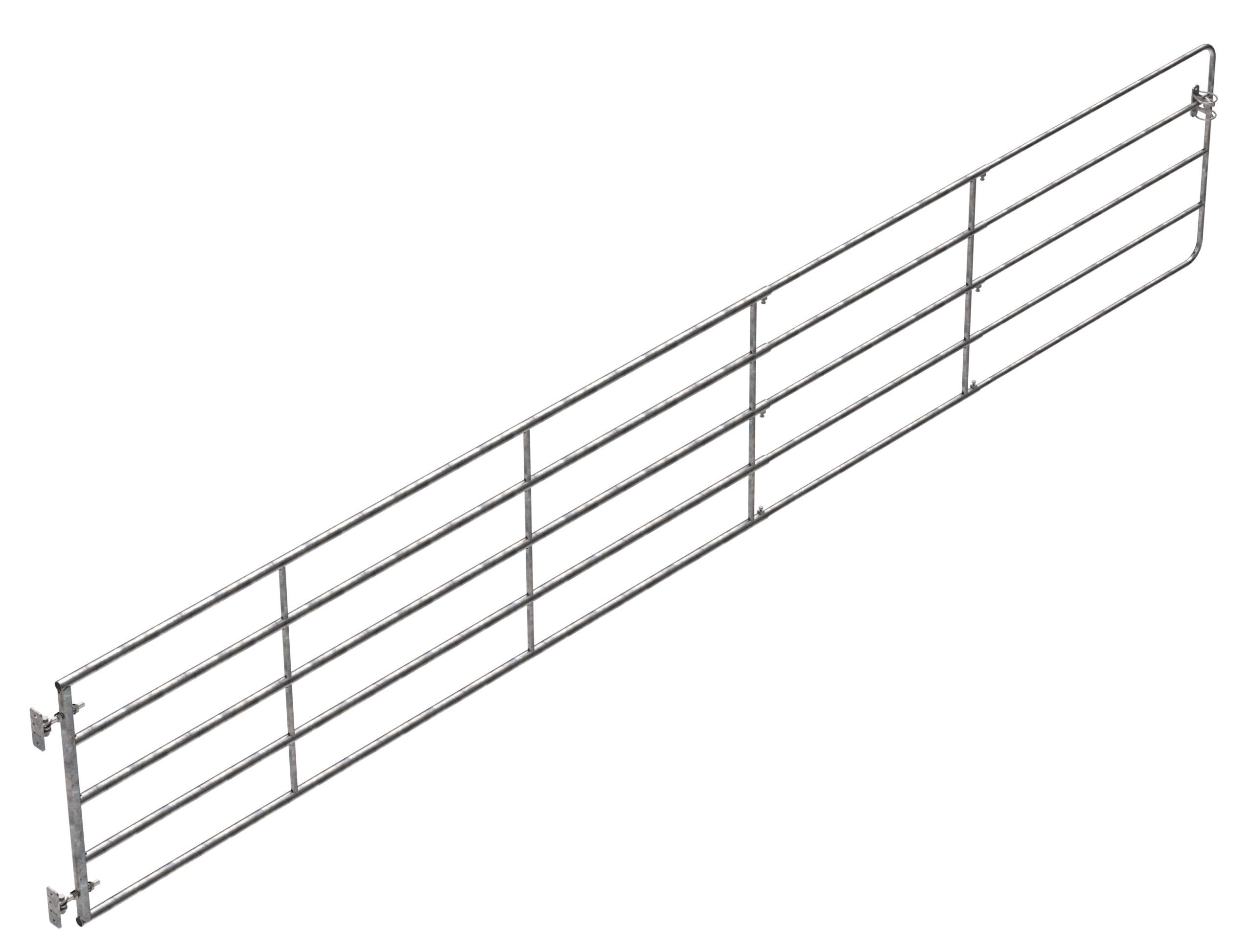 Metallzaun, Gitterbarriere, Drahtzaun, Paneelreihung, verzinkter Stahl