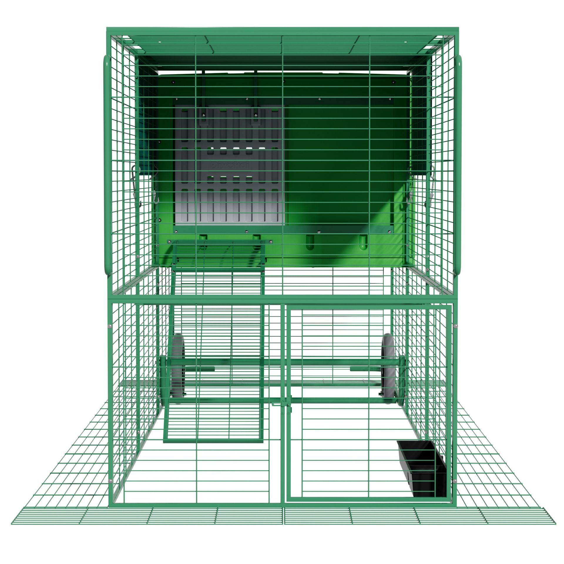 Agrarzone Mobile Chicken Coop "The Egg Palace" made of Plastic, rear view