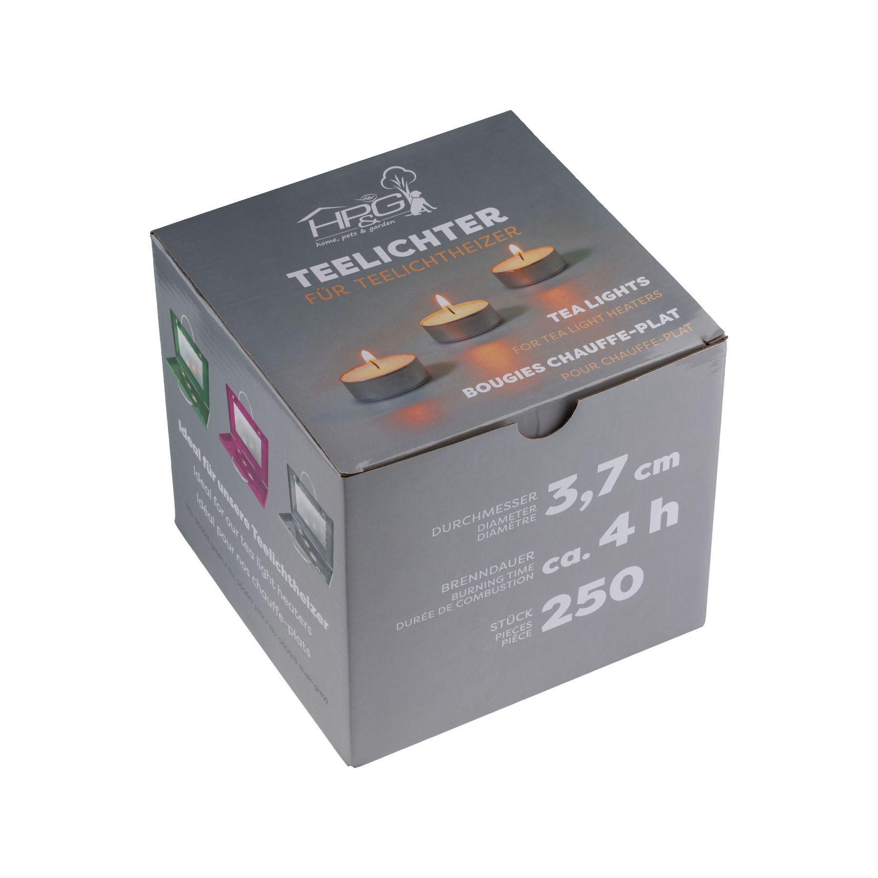 Tea Lights 250 Pack, packaging
