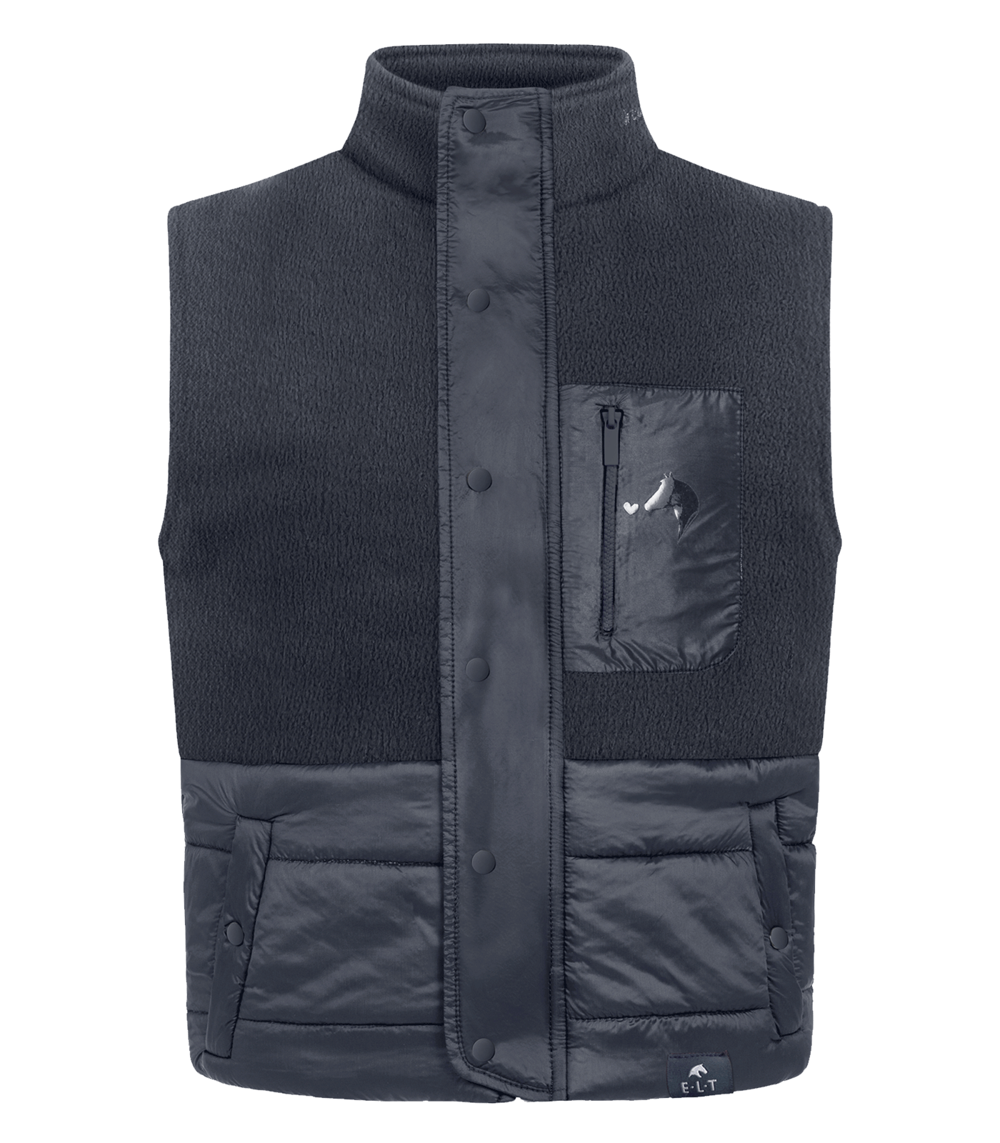 ELT Lucky Milu quilted vest, kids, deep blue, size 134/140