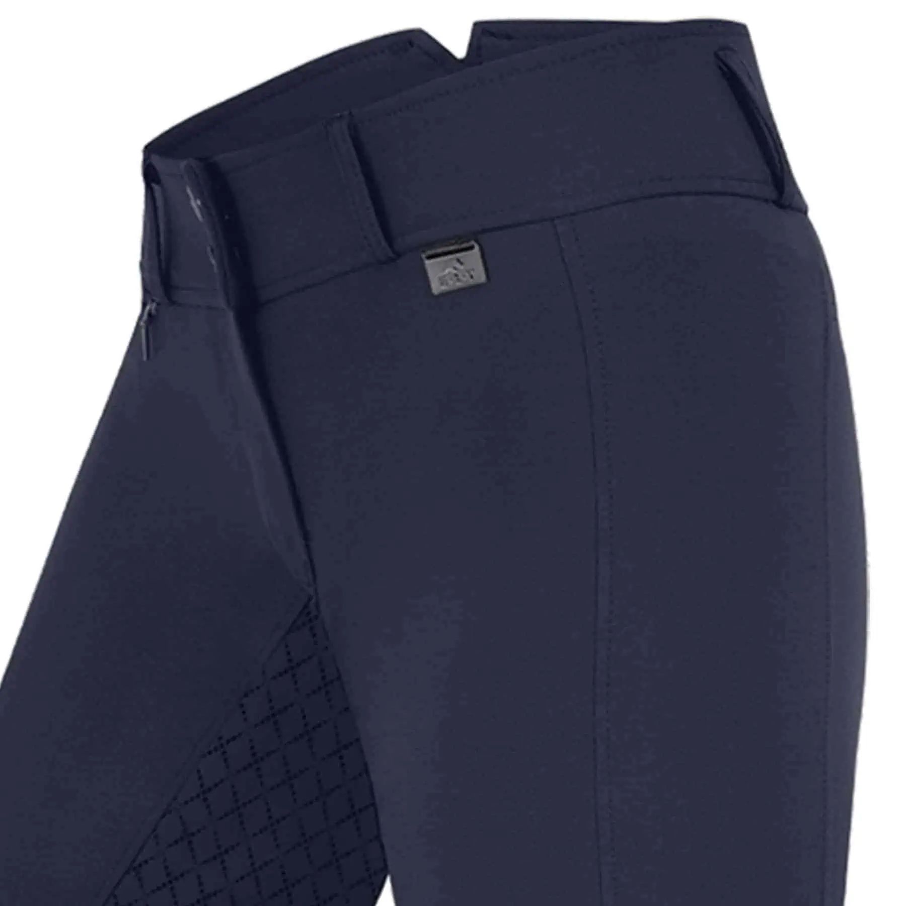 Pantalon d'équitation ELT Micro Sport Silicone Taille Haute, Fond Intégral, bleu nuit 140