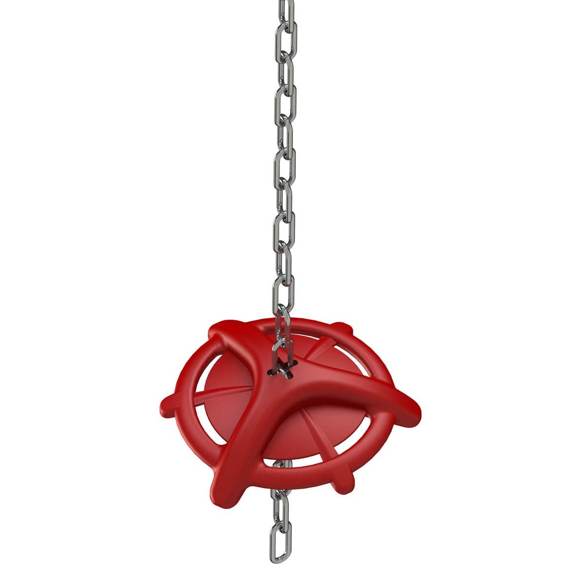Kerbl Anneau de dentition pour porcelets avec chaîne 75 cm, Ø 180 mm, vue de face