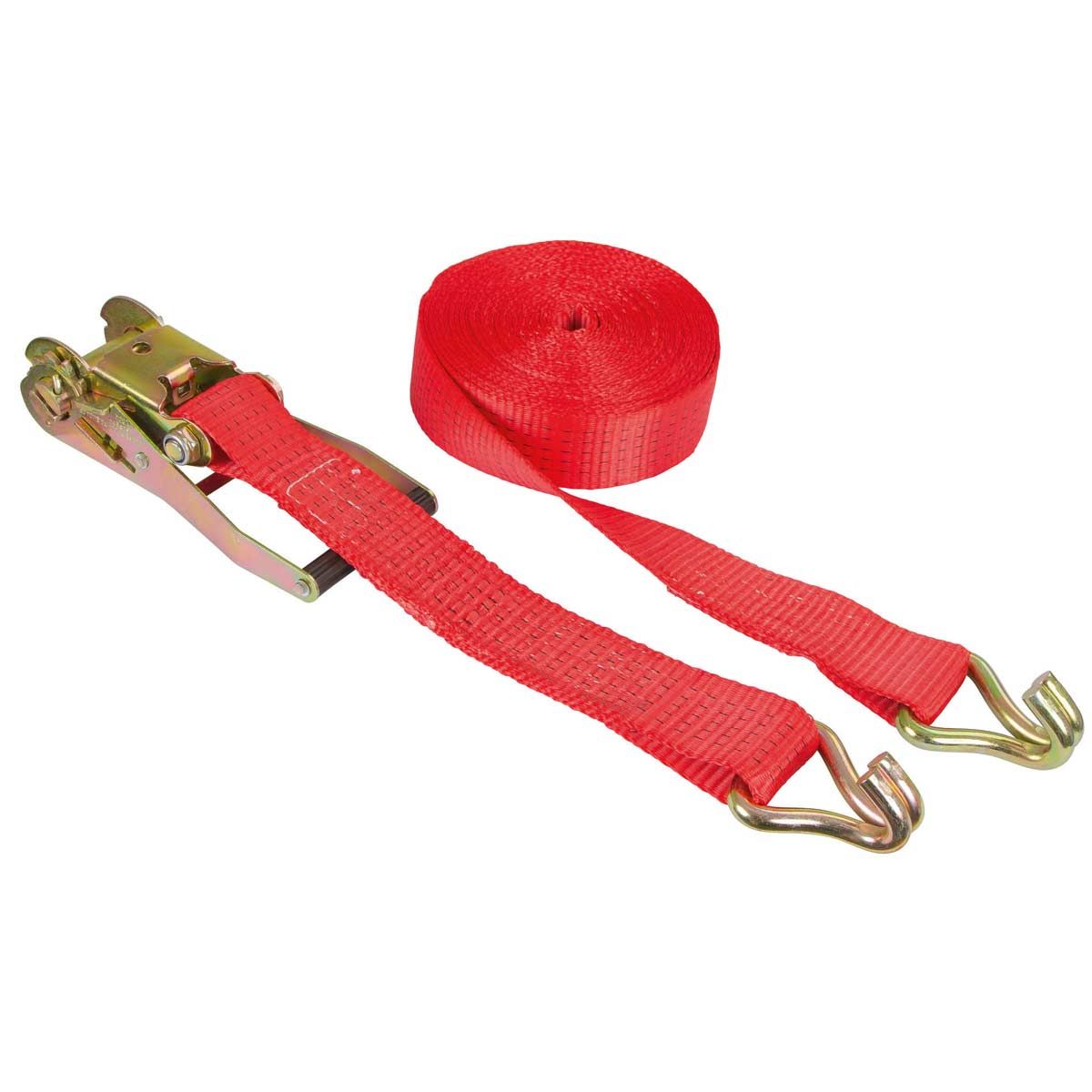 Sangle d'arrimage à cliquet Kerbl 2 pièces, force 2 500/5 000 kg, rouge, 10 m x 50 mm
