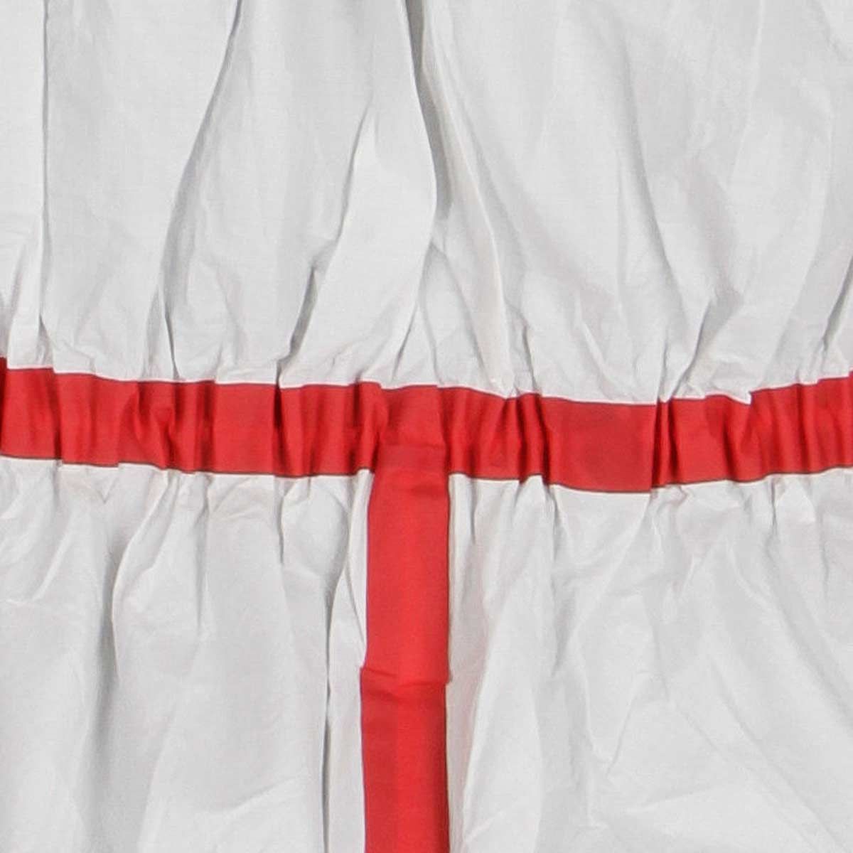 Combinaison jetable Kerbl type 4 protection chimique blanc/rouge, L