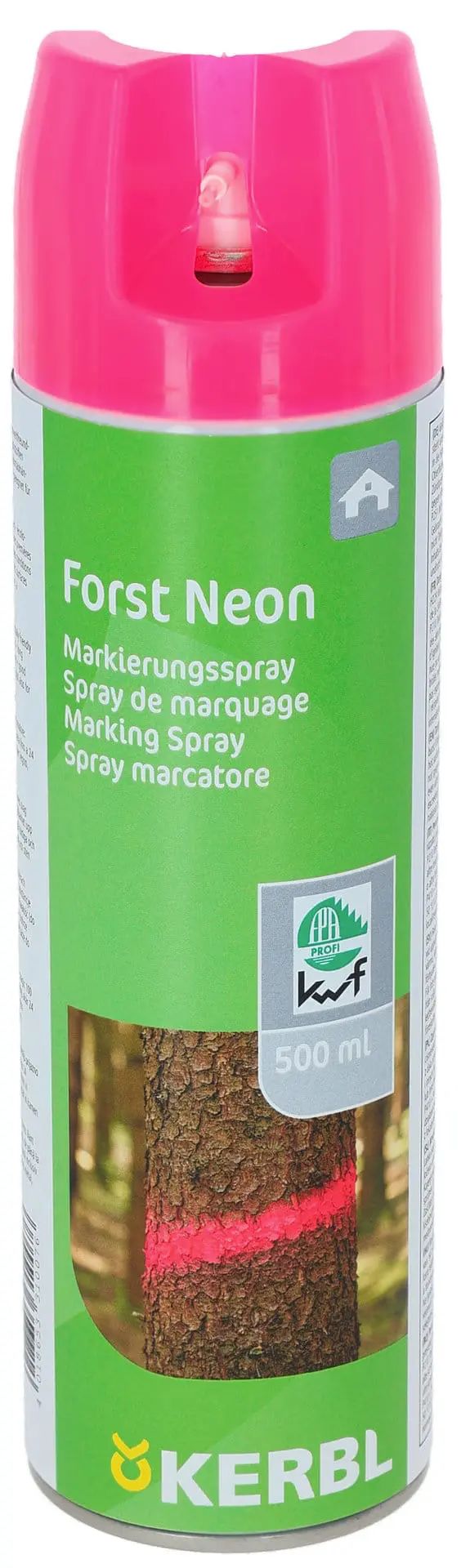 Kerbl Spray de marquage Forst Neon, haute visibilité, 500 ml