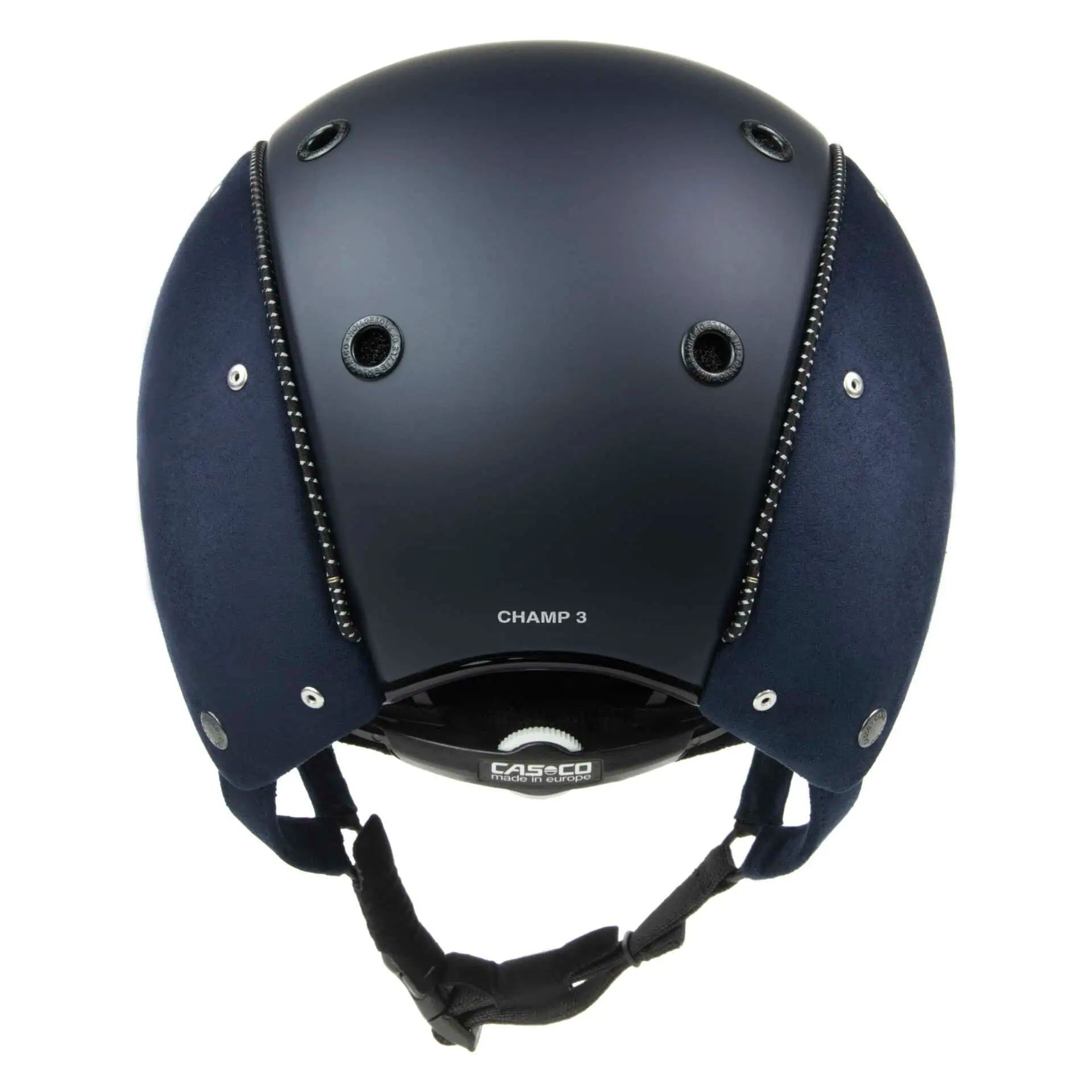 Casco Reithelm Champ-3 Nubuk, chic & sicher mit Disk-Fit Vario, mitternachtsblau M