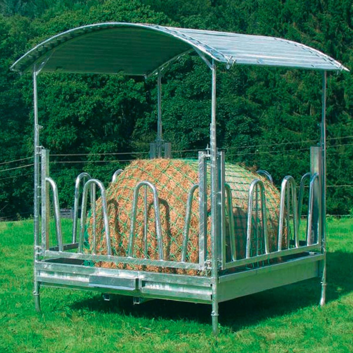 Filet ralentisseur Kerbl pour balles rondes 3,6 x 2,4 m – doux, maille 4,5 cm