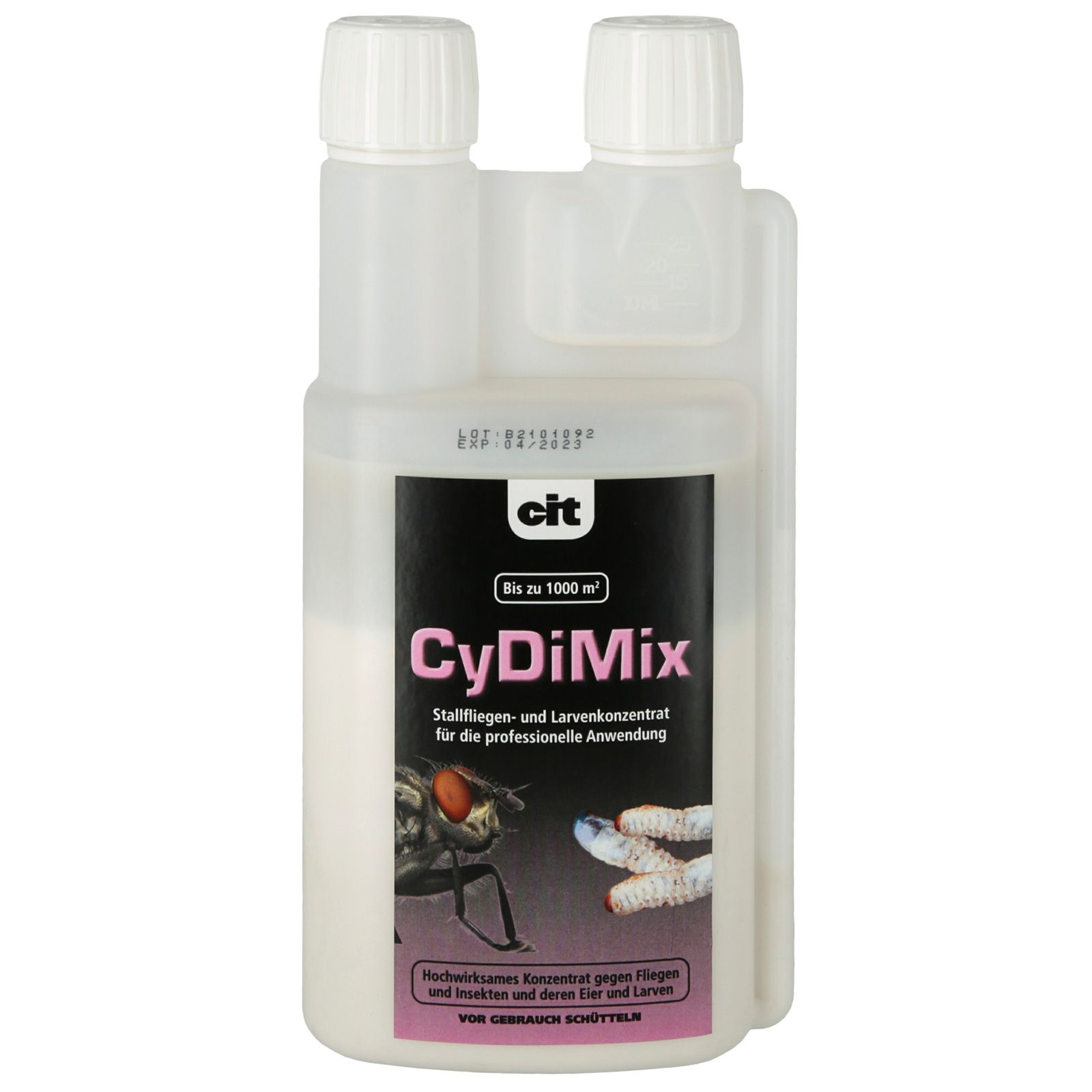 Insecticide concentré Cit CyDiMix pour les larves et les mouches d'étables 500 ml