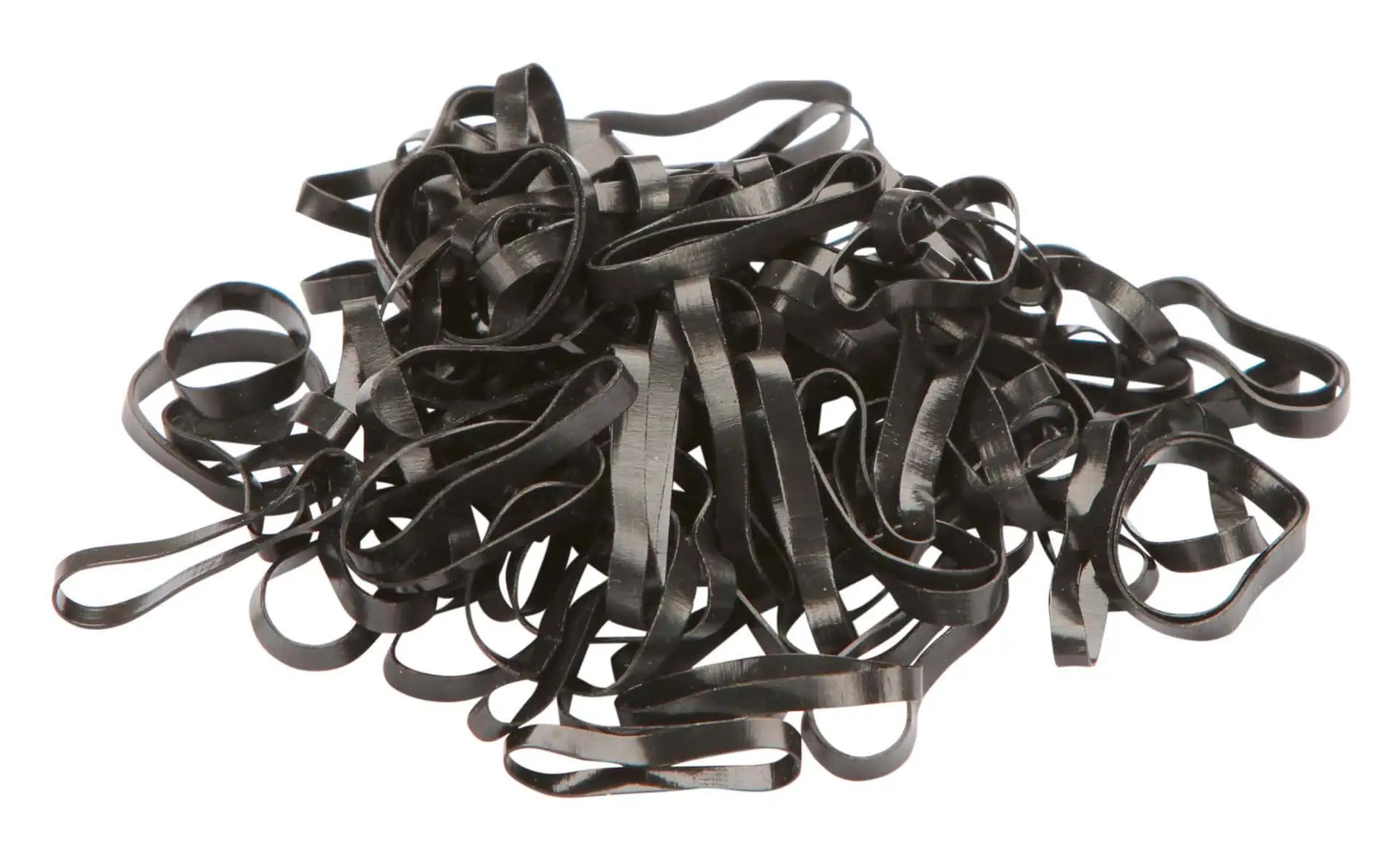 Covalliero Mähnengummis Silikon, schwarz (500 Stk.)