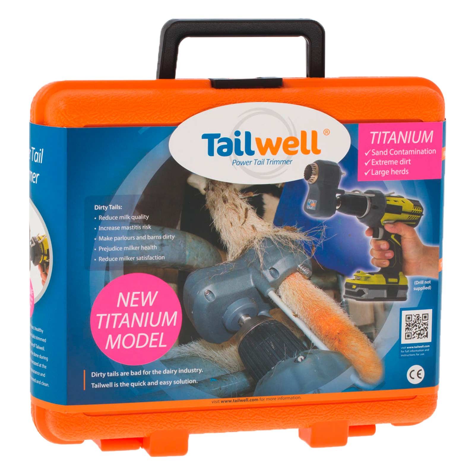 Coupe queue vache TailWell 2 Titanium Kerbl pour vaches laitières, emballage