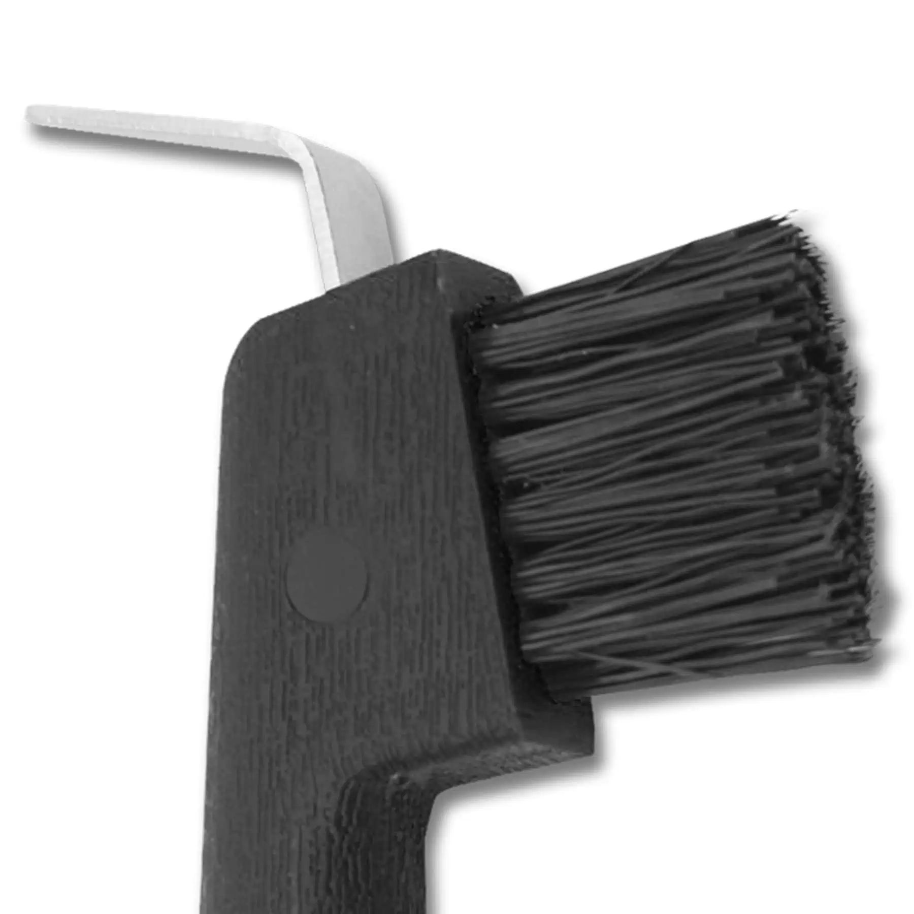 Cure-pied Waldhausen avec brosse, robuste, pour chevaux, détail