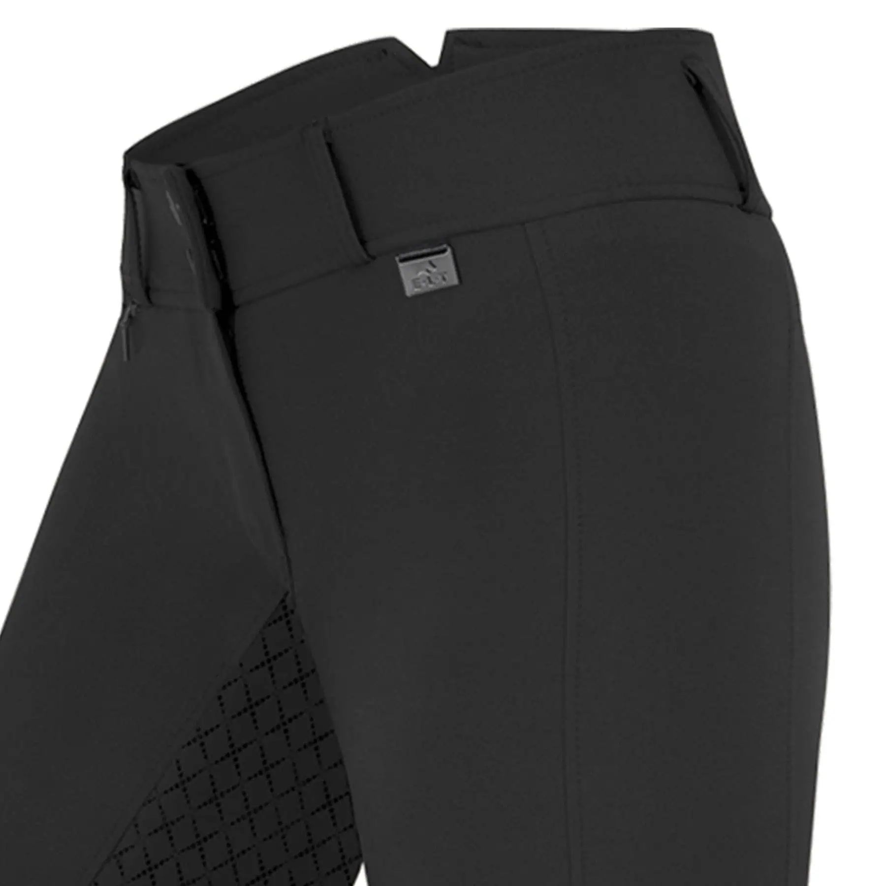 Pantalon d'équitation ELT Micro Sport Silicone Taille Haute, Fond Intégral, Noir, 152
