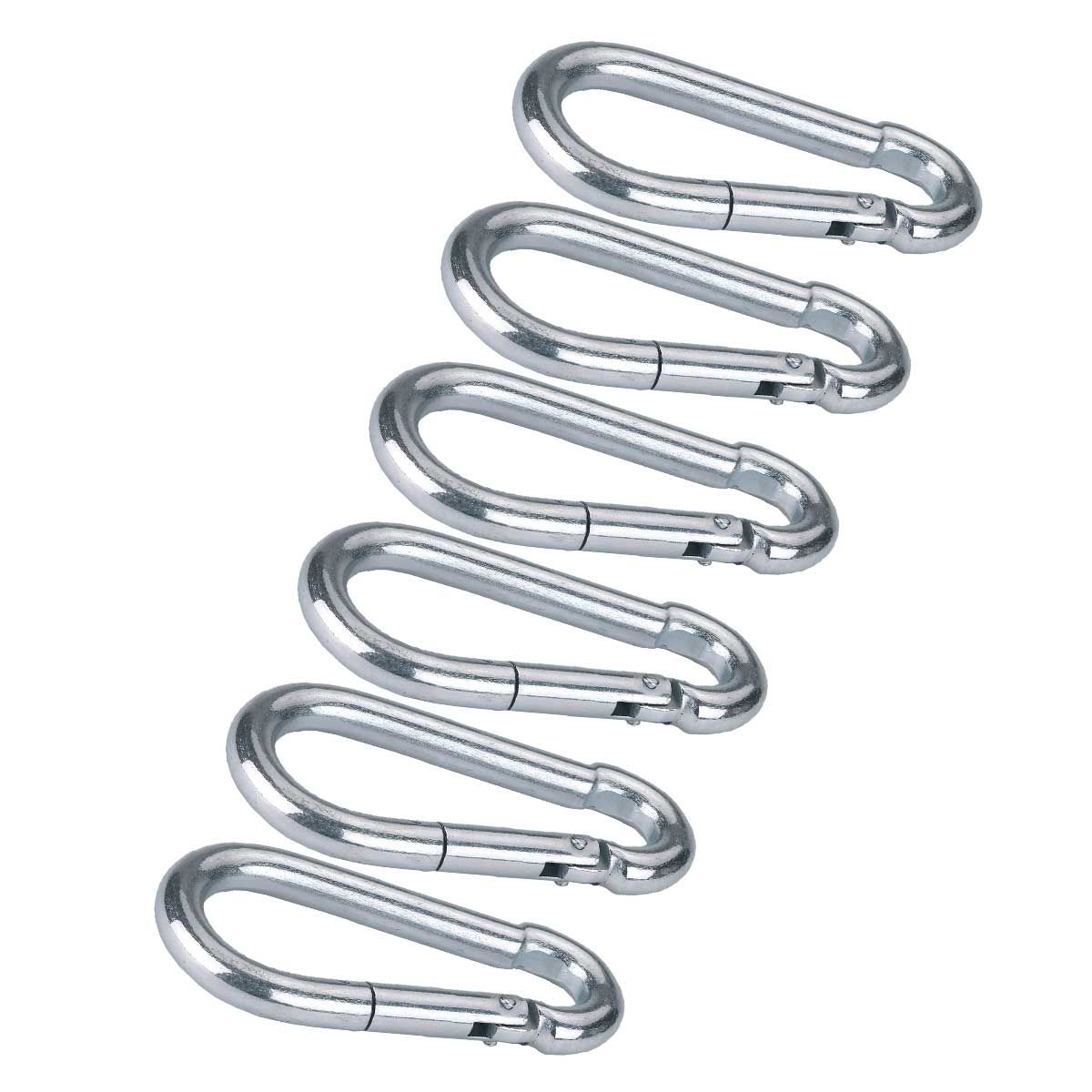 Mousqueton galvanisé (6 pièces)