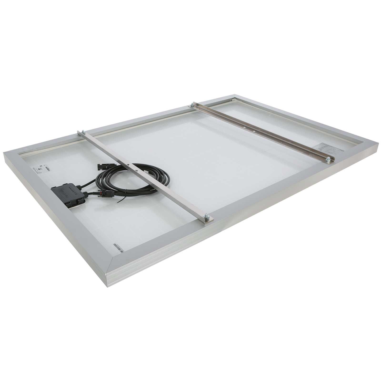 AKO Solarmodul 100 Watt Weidezaun inkl. Laderegler, Rückansicht, Anschluss