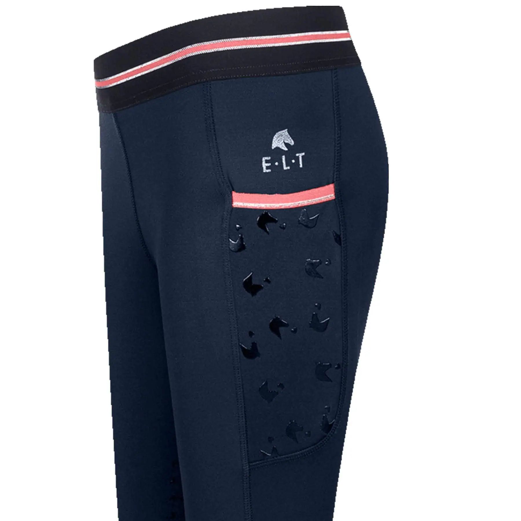 ELT Reitleggings Lucky Leni, Kinder, Silikon-Vollbesatz, Glitzer, 128