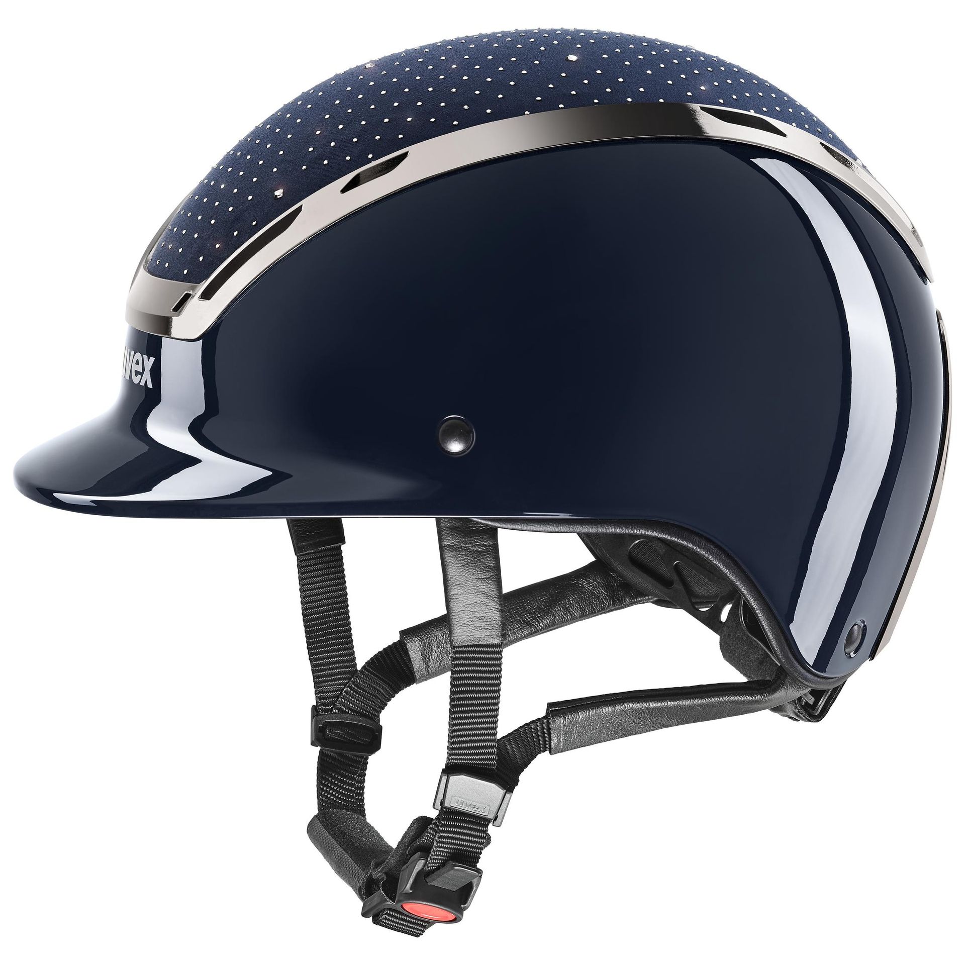 Casque d'équitation uvex exxeed glow, casque de dressage aux cristaux Swarovski