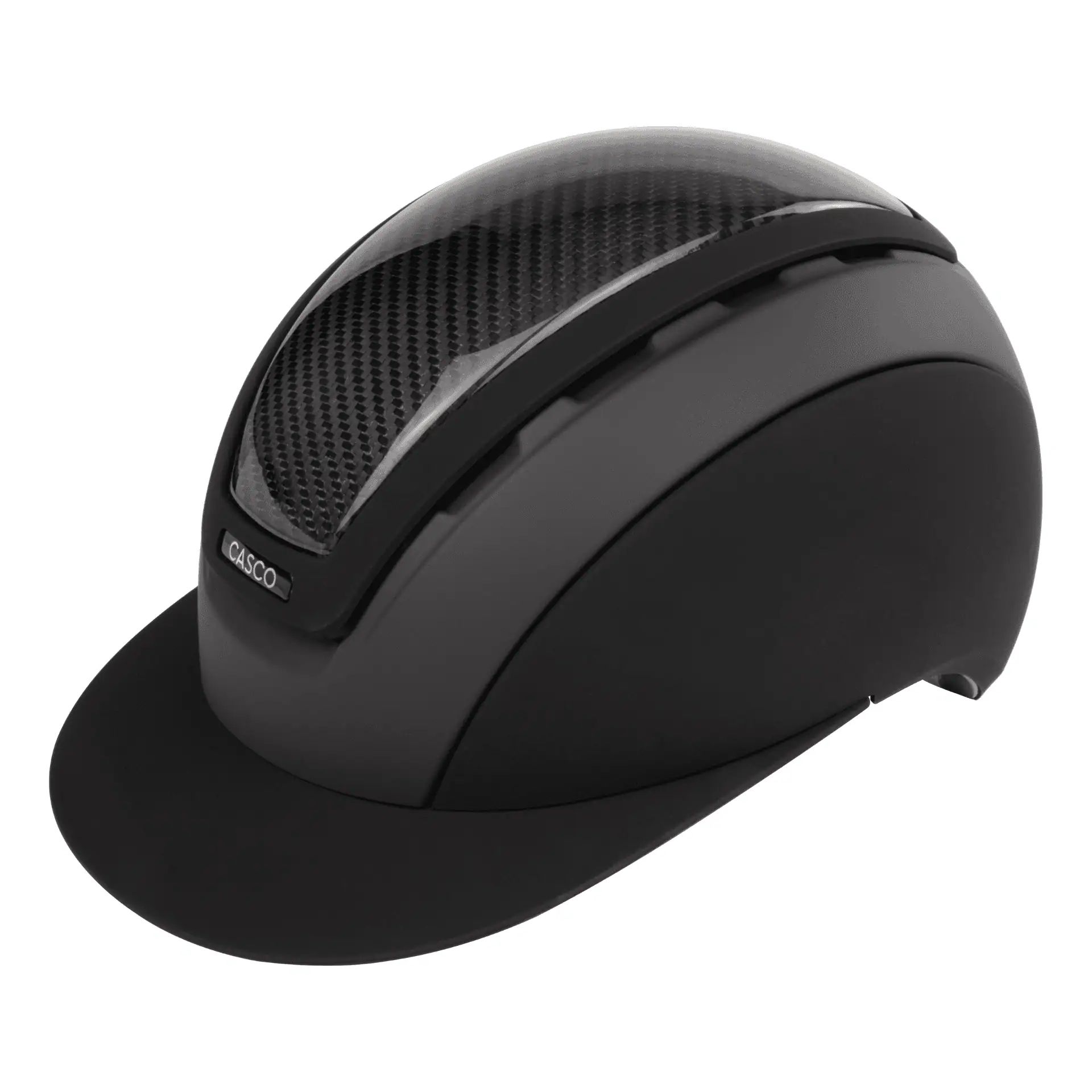 Casco Reithelm Elite Precision, Carbon-Top, sportlich & sicher, Seitenansicht