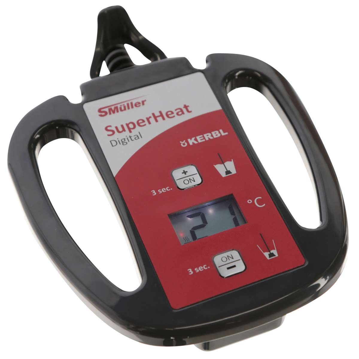 Kerbl Calf Milk Warmer SuperHeat Digital 2300W with Conical Heating Foot, controls