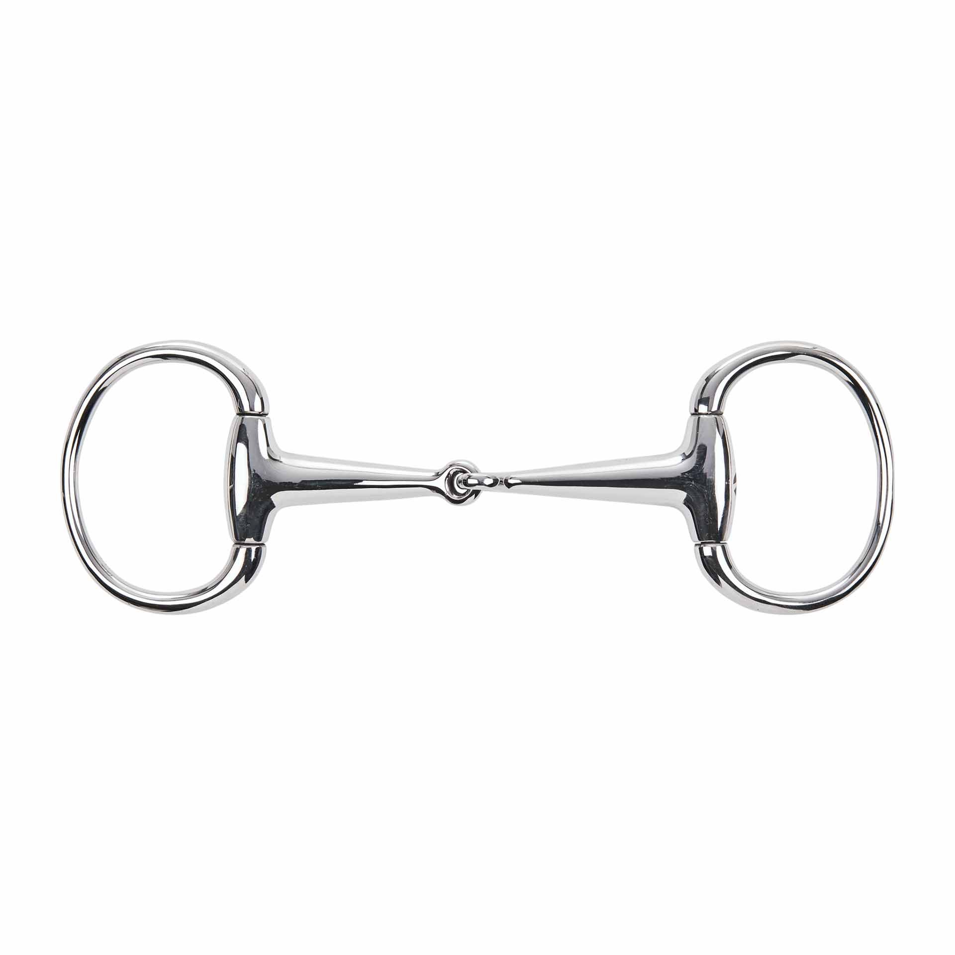 BUSSE Stainless Steel Eggbutt Snaffle Bit, Single-Jointed