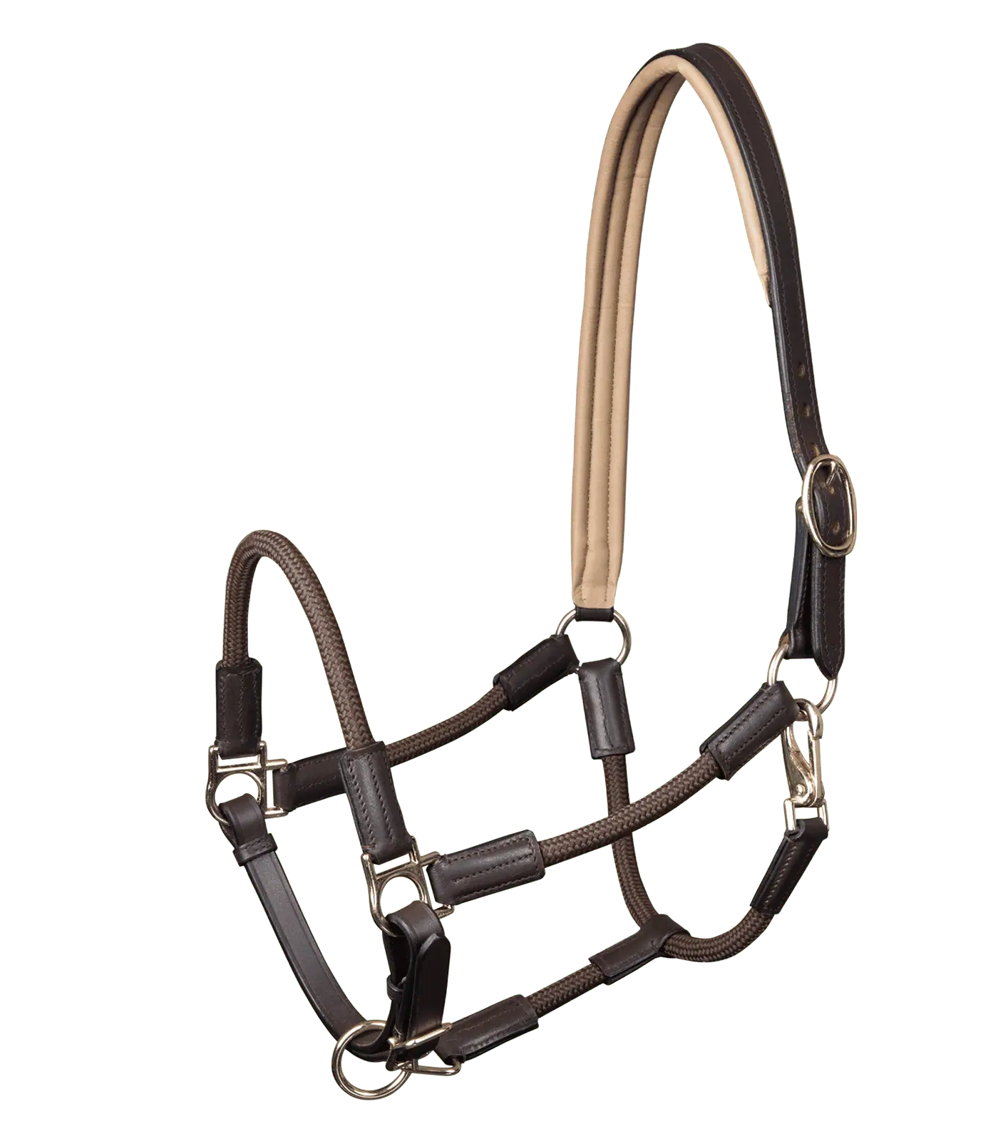 Waldhausen Lederhalfter X-Line Nevada, braun/gold, FULL
