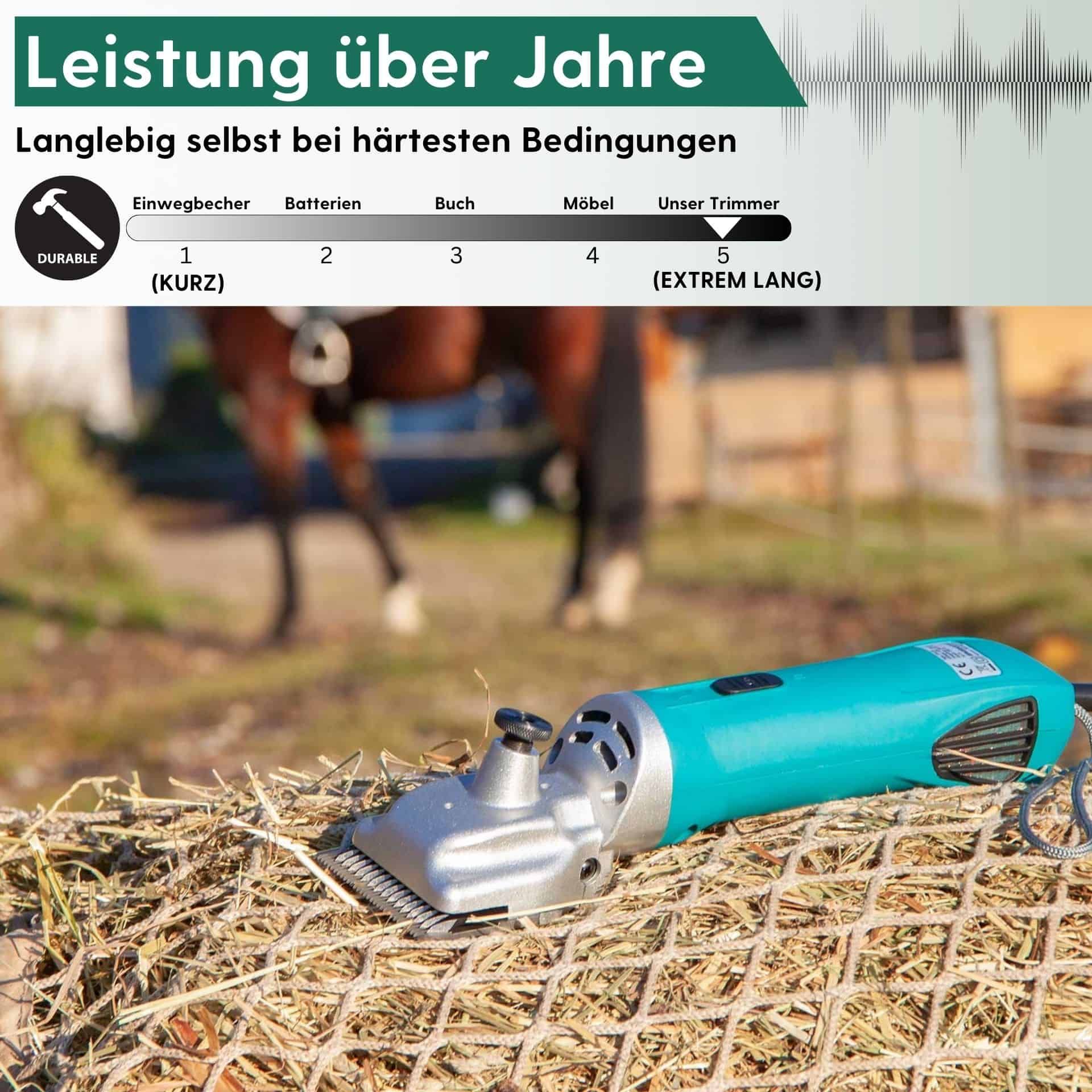 Tondeuse pour chevaux Agrarzone PowerCut 230 V, infographie