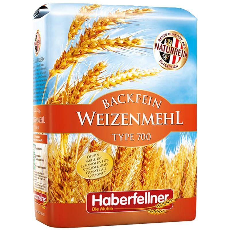 10 x 1kg Haberfellner Wheat Flour Type 550 / W700 optima, packaging
