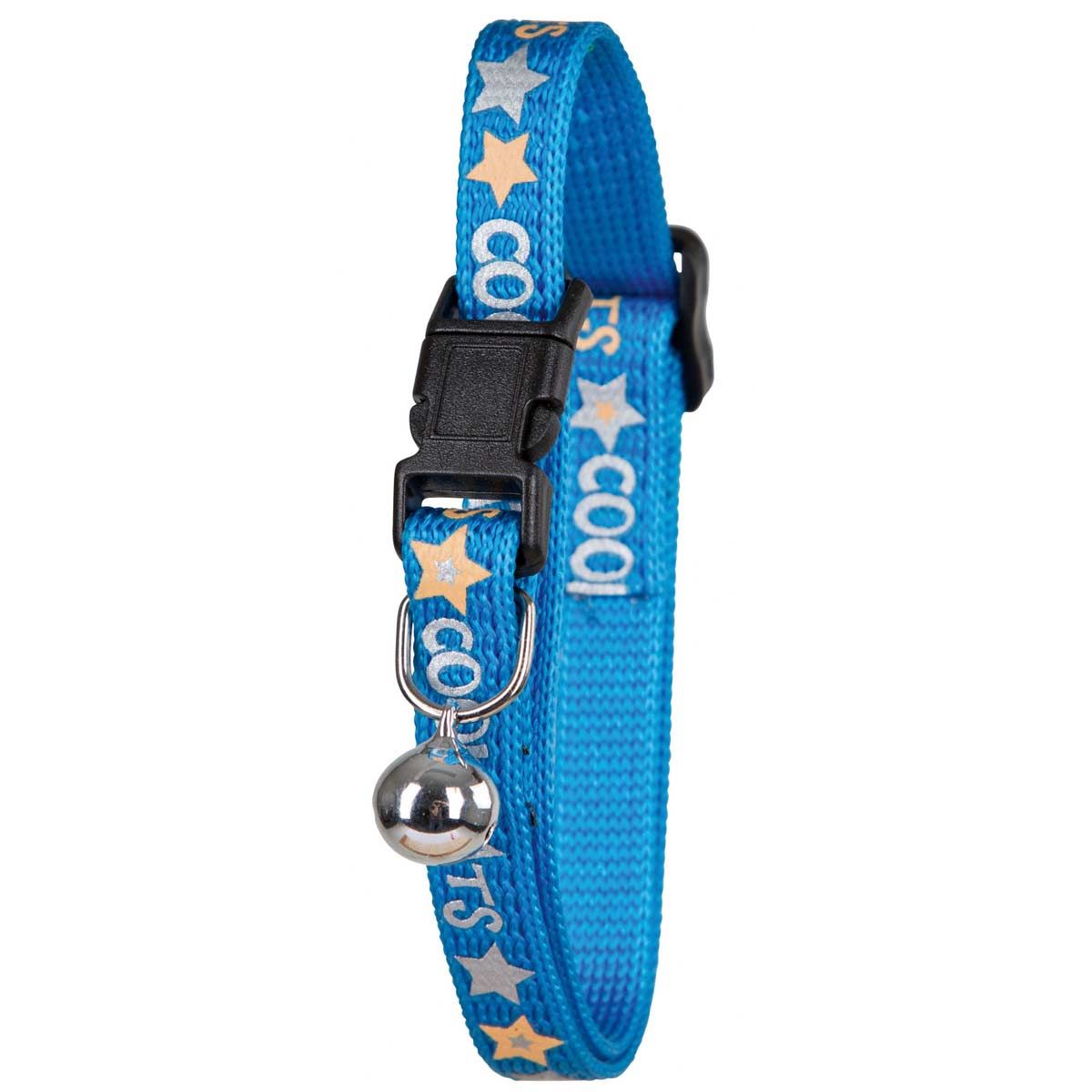 Kerbl Cat Collar CoolCats with Safety Fastener, Bell and Reflective Print