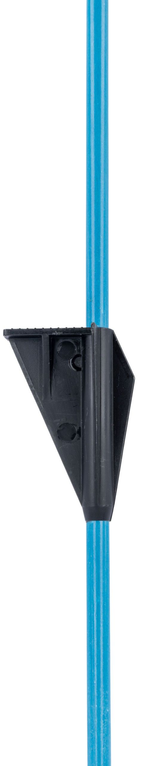 10x Piquet fibre de verre AKO compact+ avec isolateurs bleu, détail, piquet