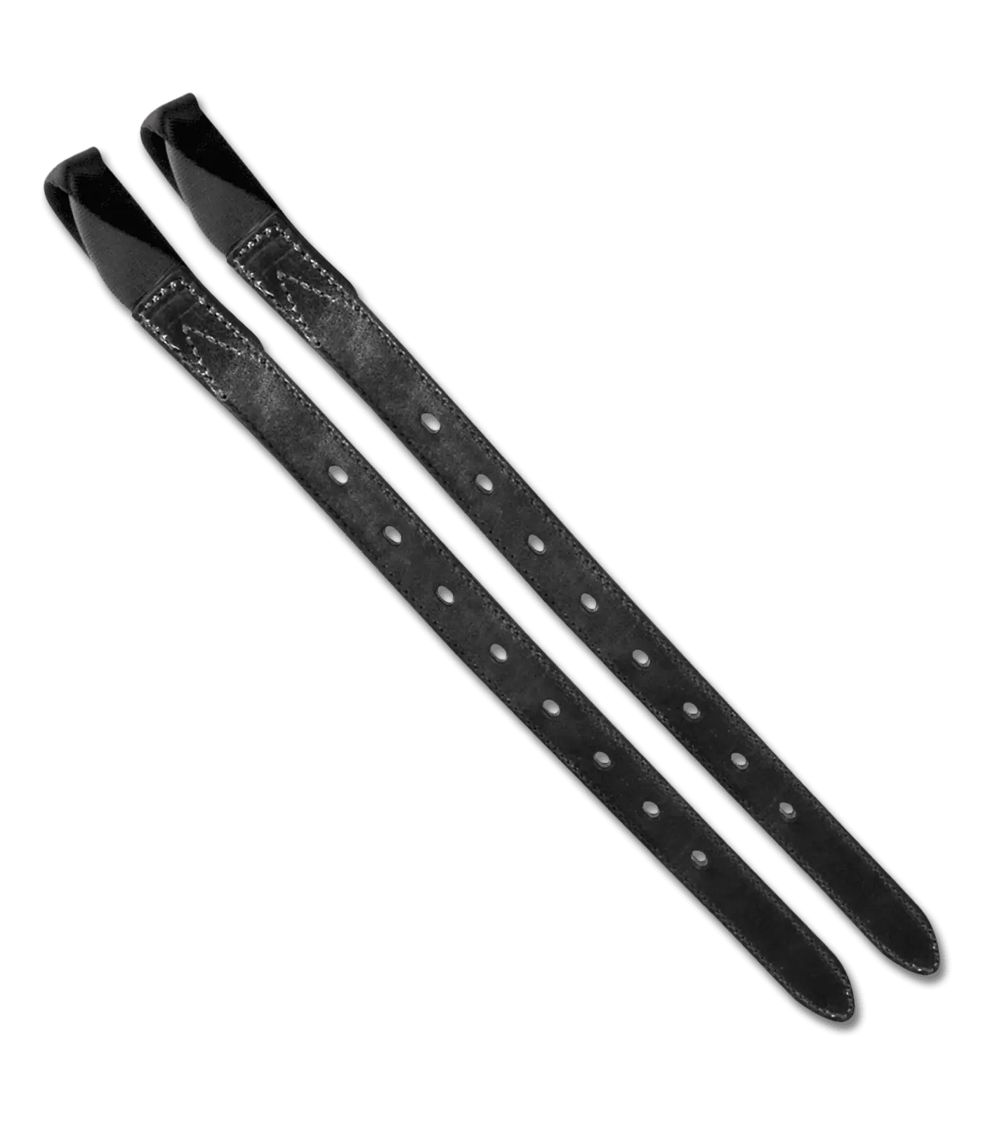 WINTEC Quick-Change Gurtstrippen Leder, für Sattelgurt-Wechsel, Leather 15" & 16" black 15"/37,5 cm