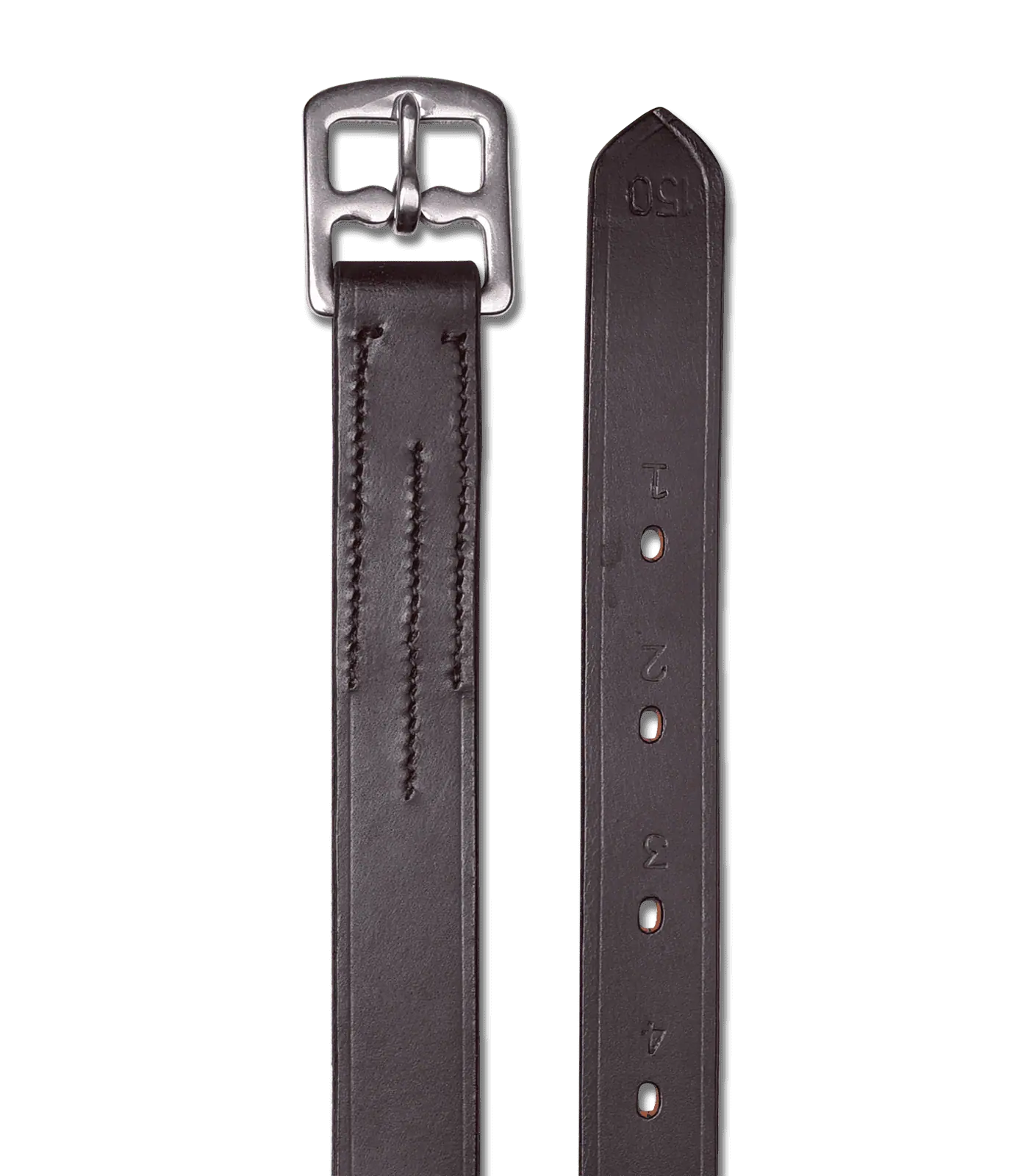 Waldhausen X-Line Étrivières en cuir de qualité, 25 mm de large, marron 150 cm