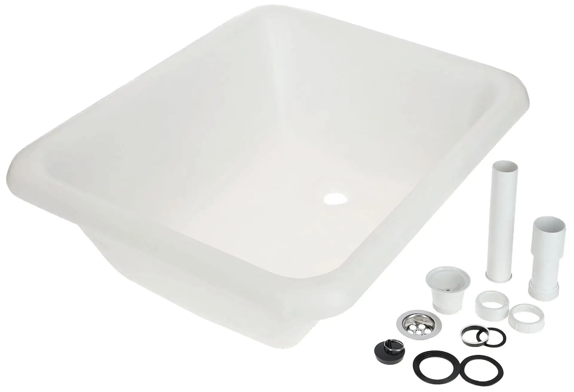 Kerbl Bac de lavage 65 L, polyéthylène, avec crépine et écoulement, contenu de la livraison
