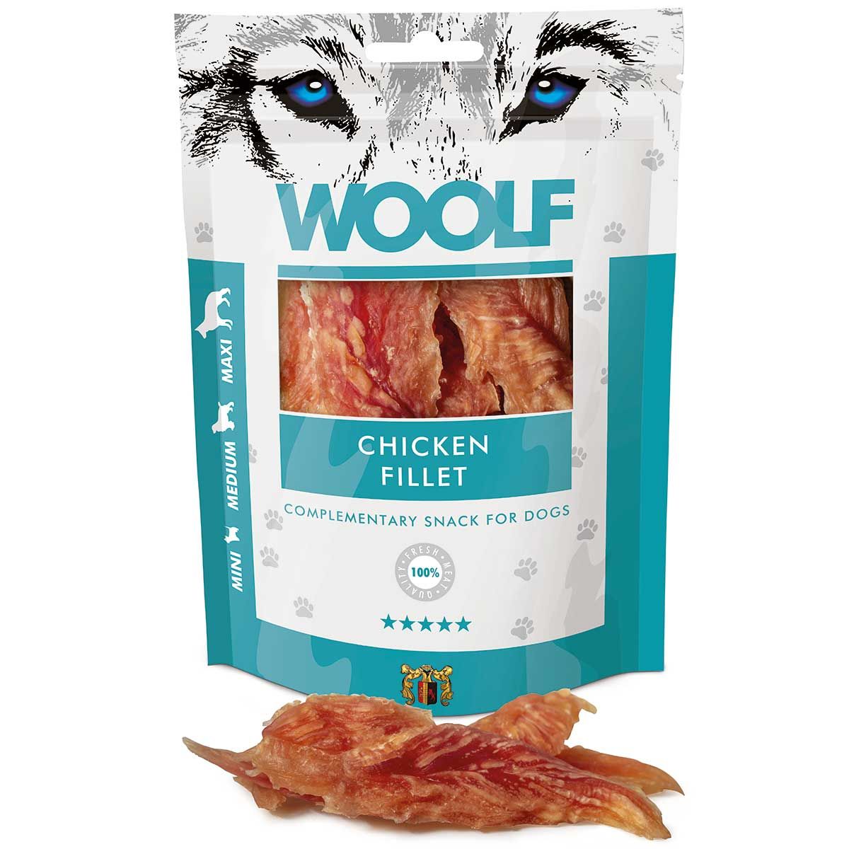 Woolf friandise pour chiens filet de poulet