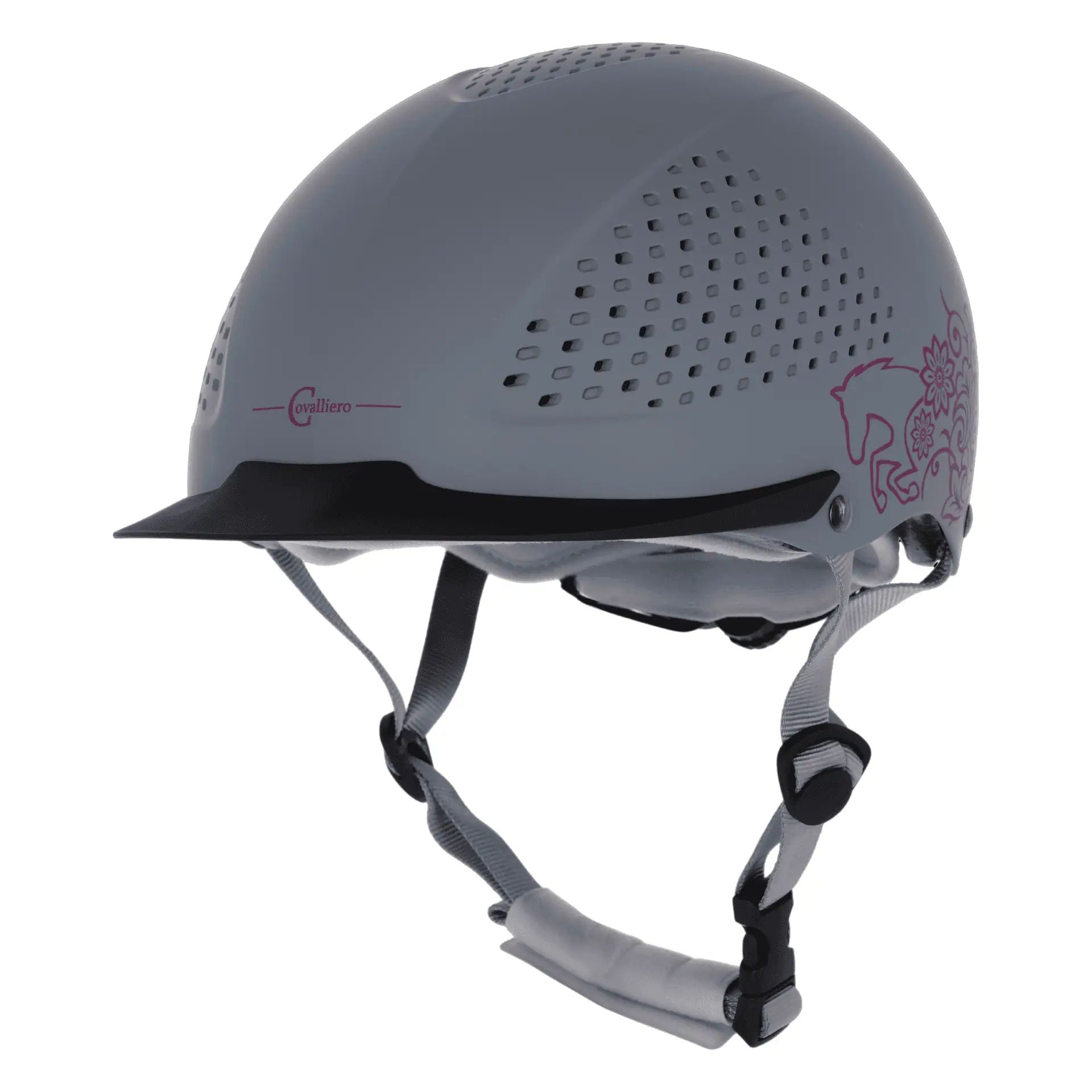 Covalliero Kids riding helmet Beauty 2.0, grey, XS/S