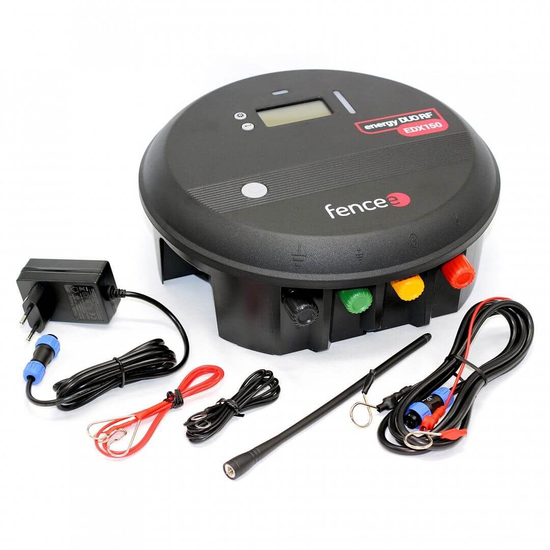 fencee Intelligens elektromos kerítés távirányítós készülék EDX150, 15 Joule, a csomag tartalma
