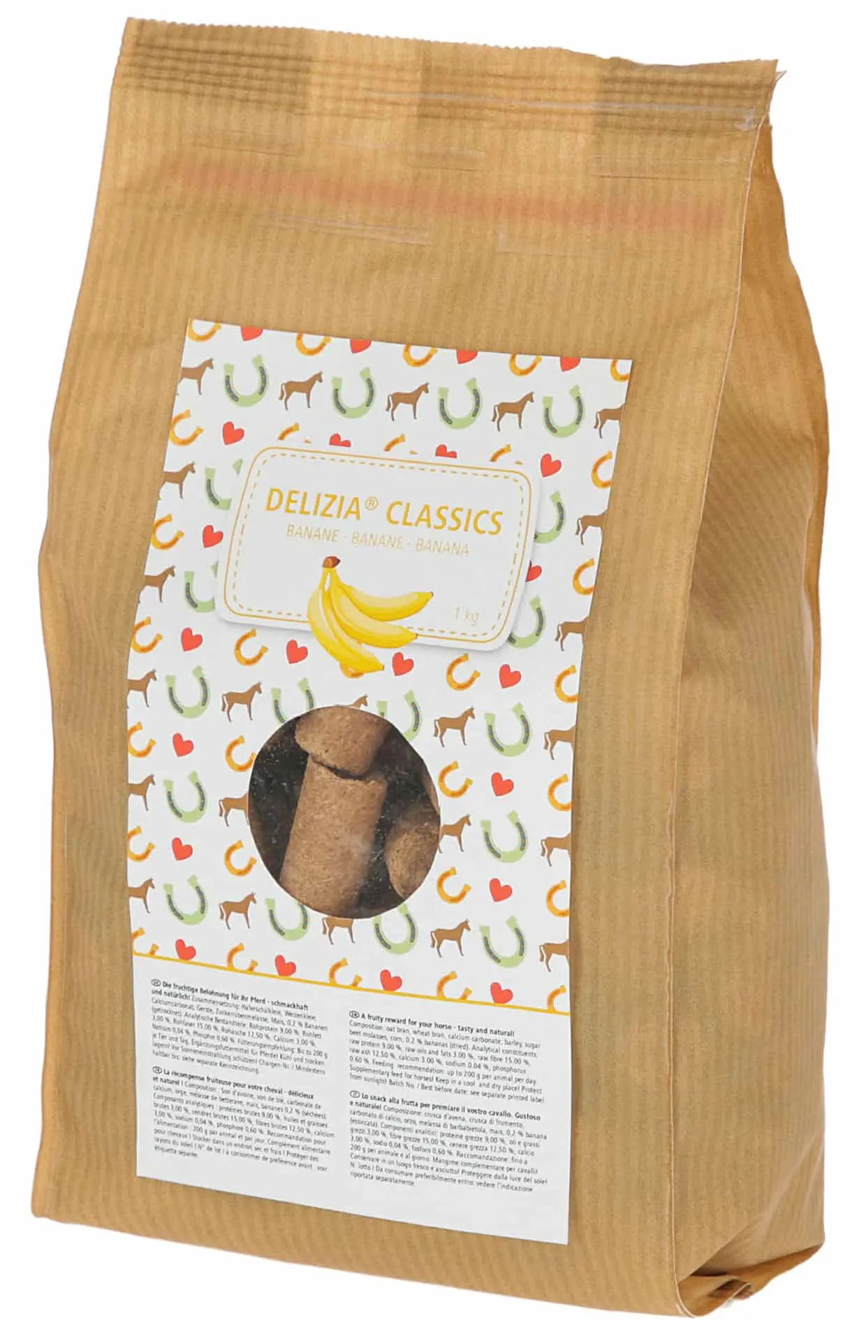 Kerbl Delizia Friandises Cheval Carotte, Cubes Récompense 1 kg, 1 kg