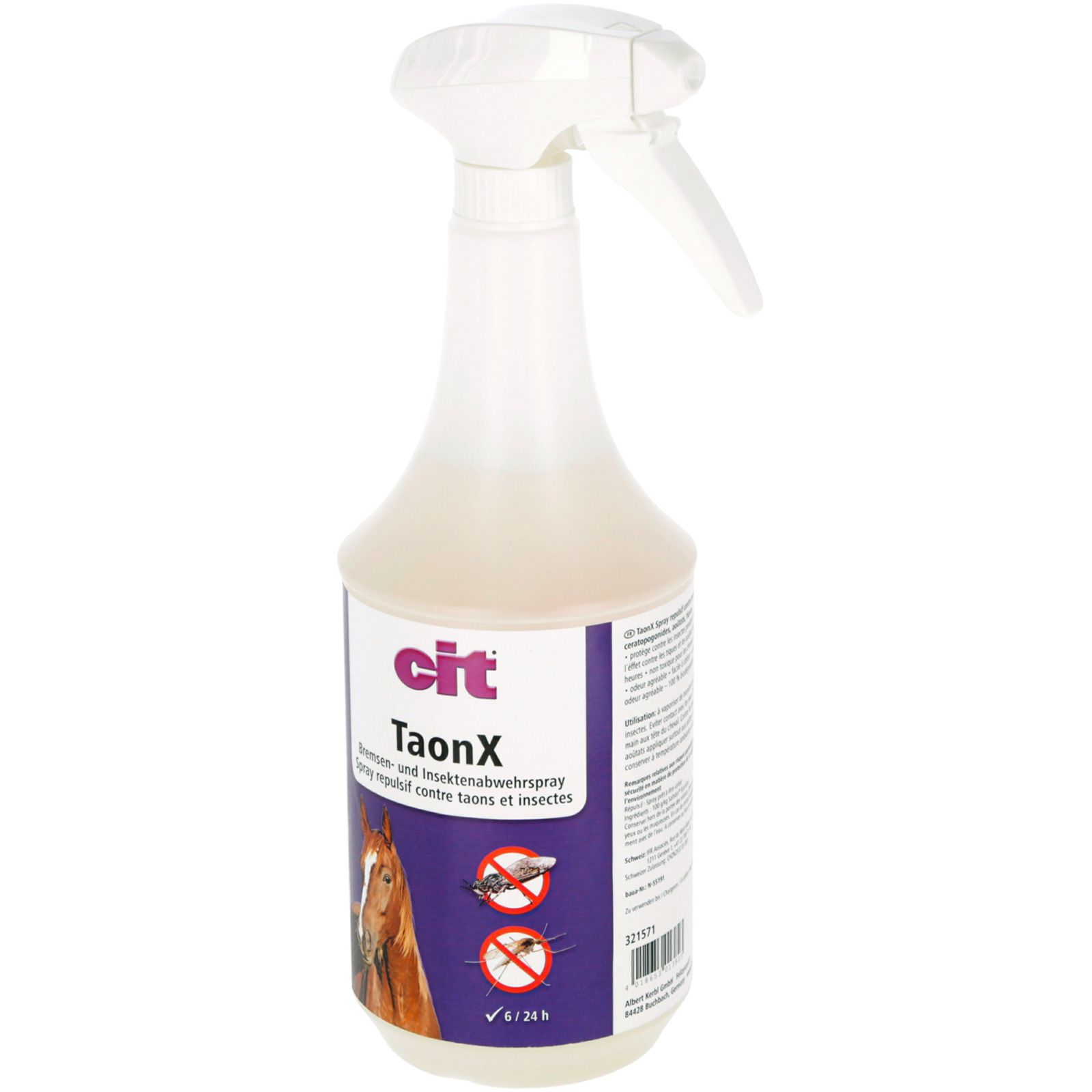 Kerbl Bremsenschutzspray Taon-X 1000 ml, Schutz vor Bremsen & Stechmücken