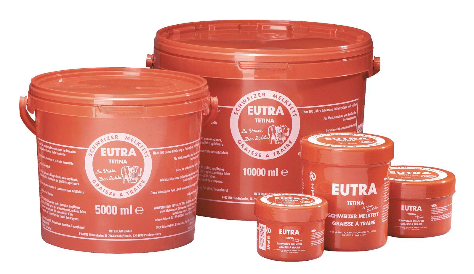 Eutra Tetina Milking Grease – Swiss Udder Care for Teats and Udder, 250 ml