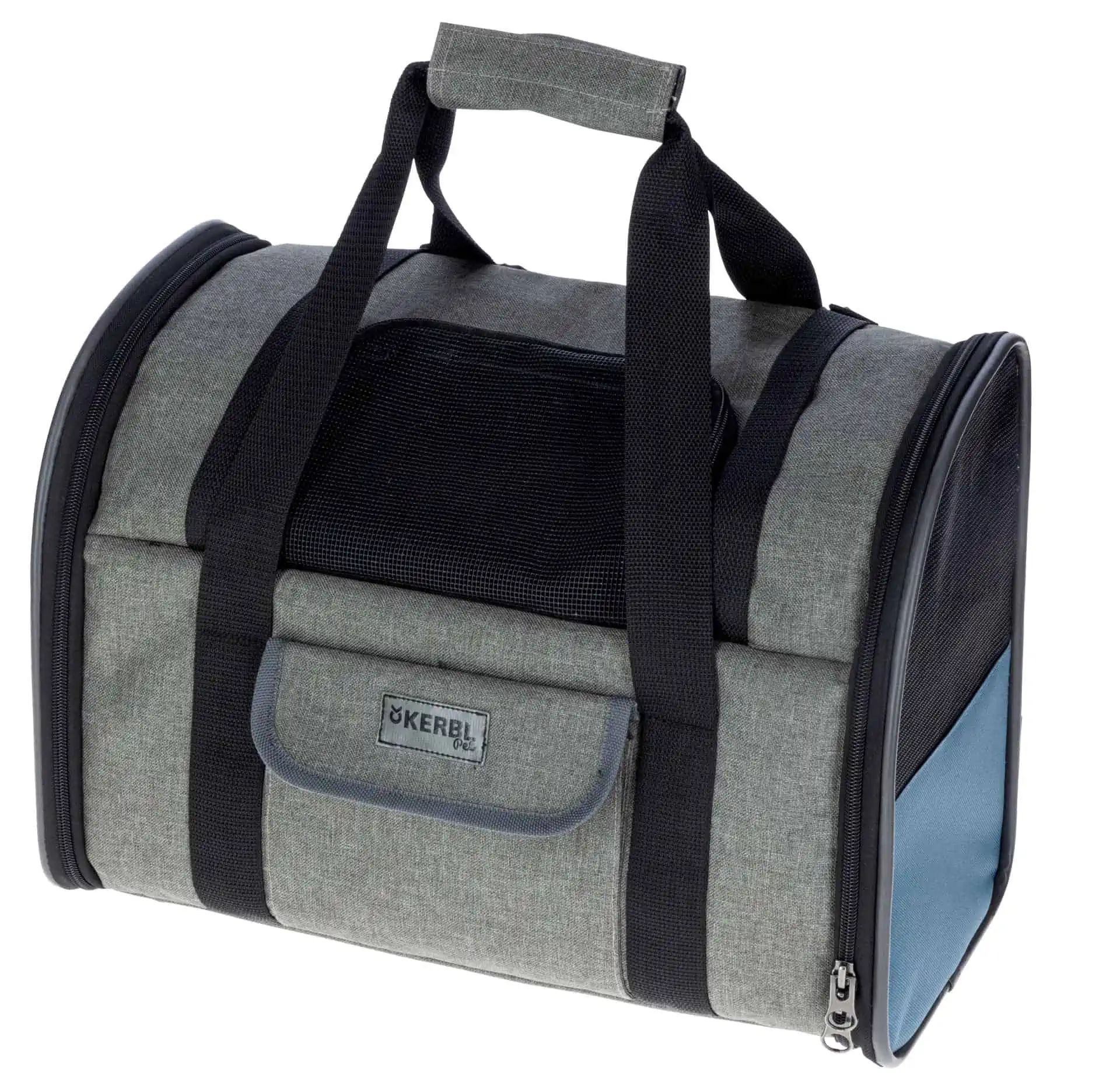 Hunderucksack Vacation 43x24x30cm, grau/blau