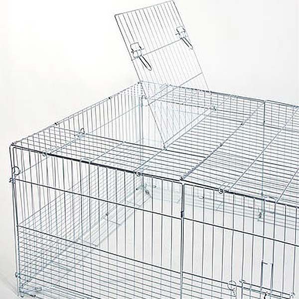 Kerbl Enclos pour jeunes animaux avec barrière anti-fugue, 144x112x60 cm, vue de face