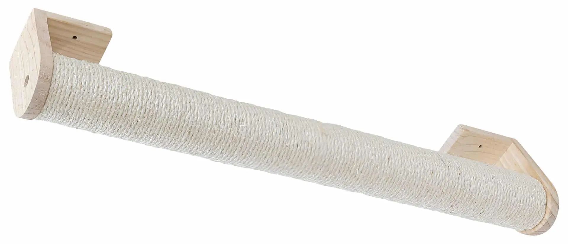 Kerbl Wandkratzsäule 77 cm, Ø 8,5 cm, Sisal, mit Montagewinkel